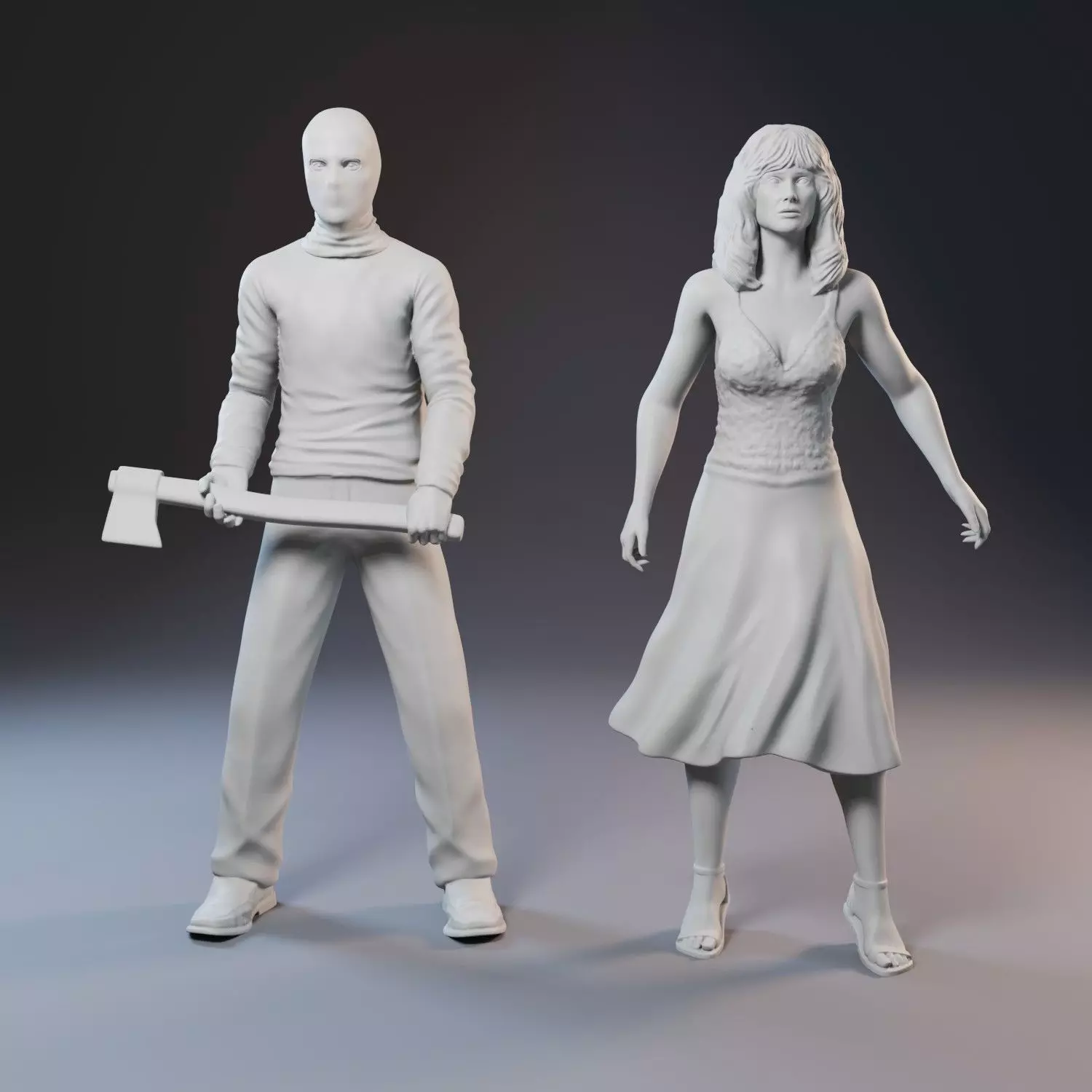 Prom Night characters 3D print model_0