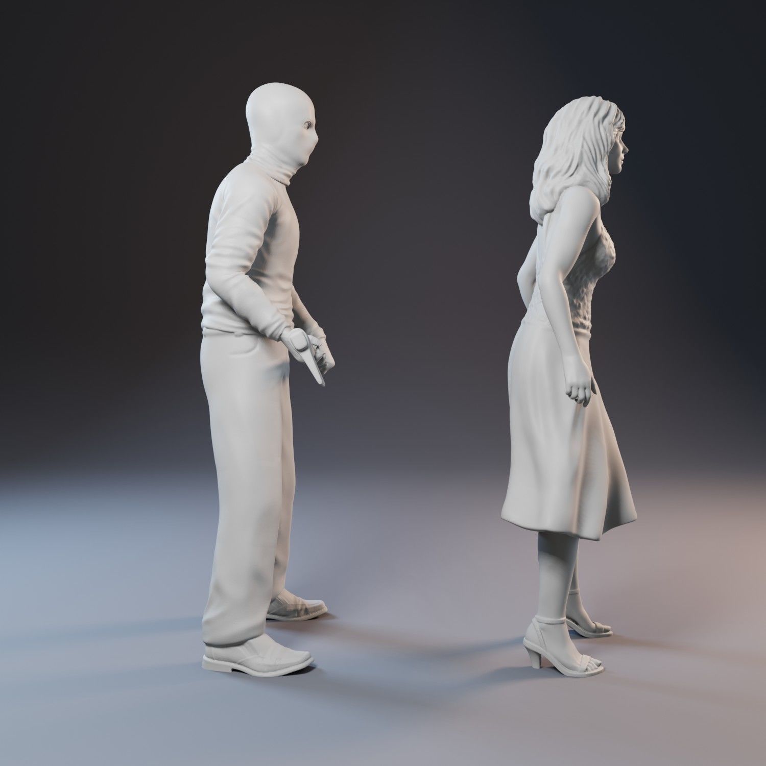 Prom Night characters 3D print model_1