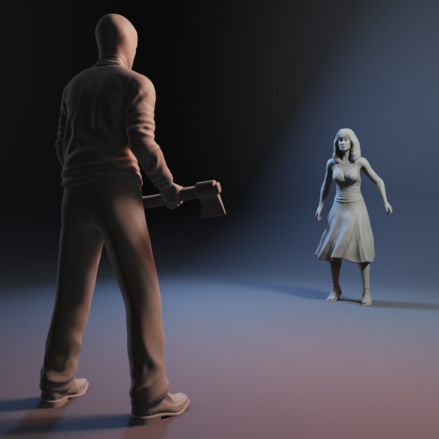 Prom Night characters 3D print model_4