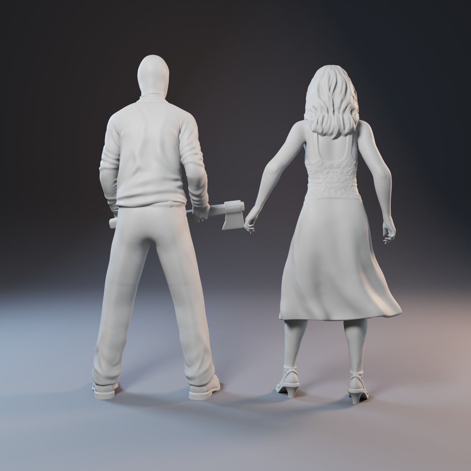 Prom Night characters 3D print model_2