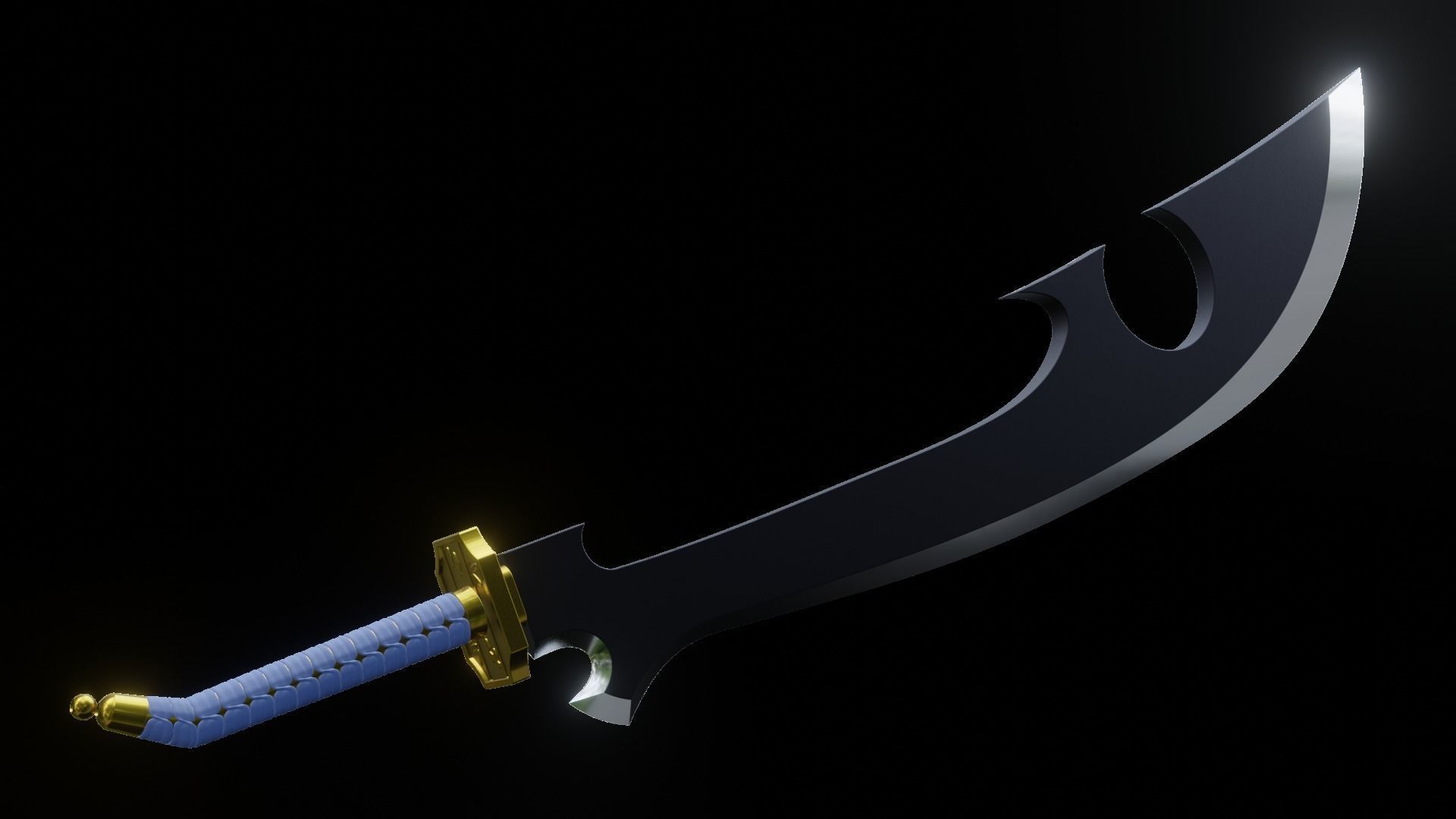 Bleach Shunsui Kyoraku Blade 3D print model_2