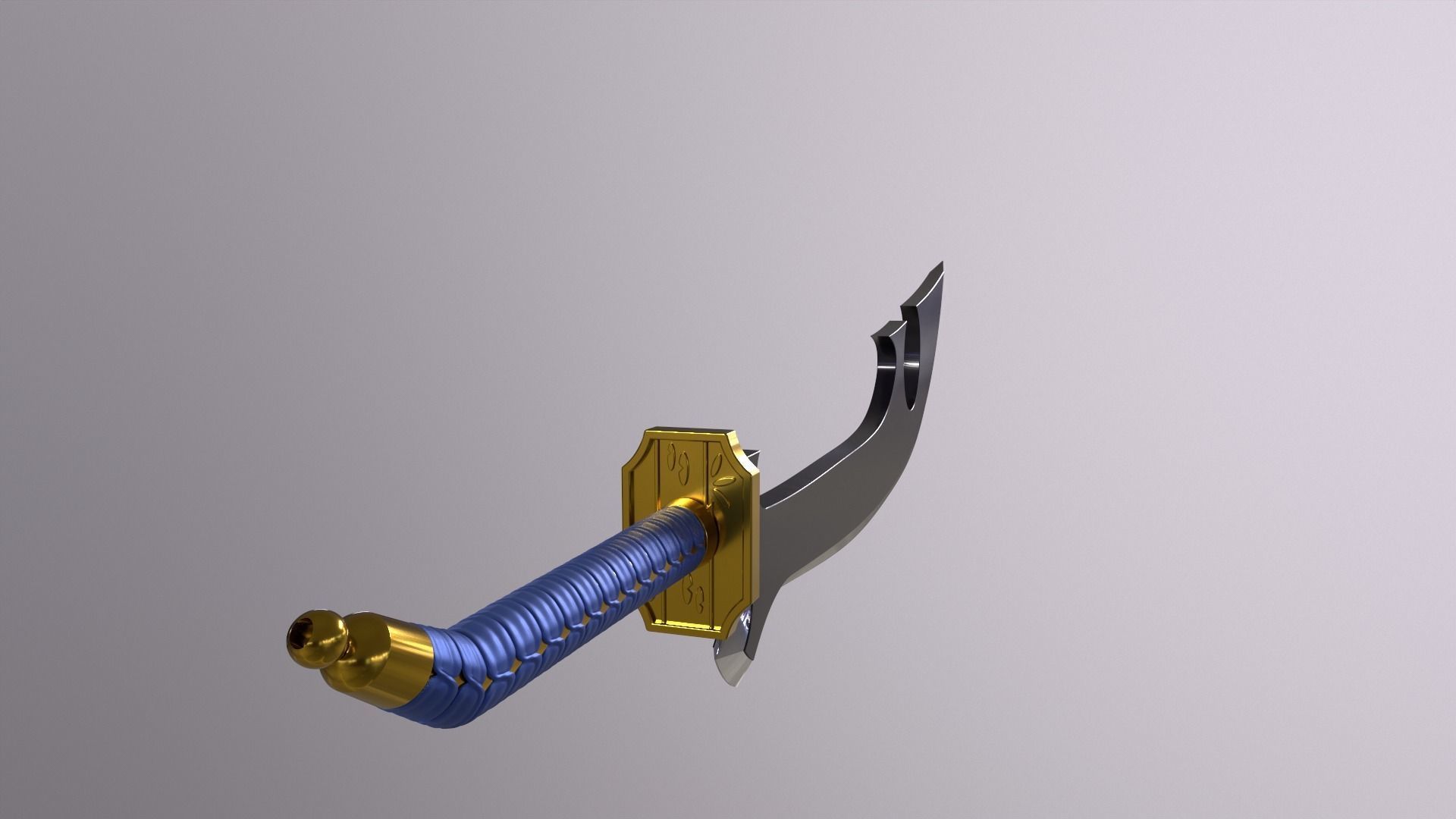 Bleach Shunsui Kyoraku Blade 3D print model_10