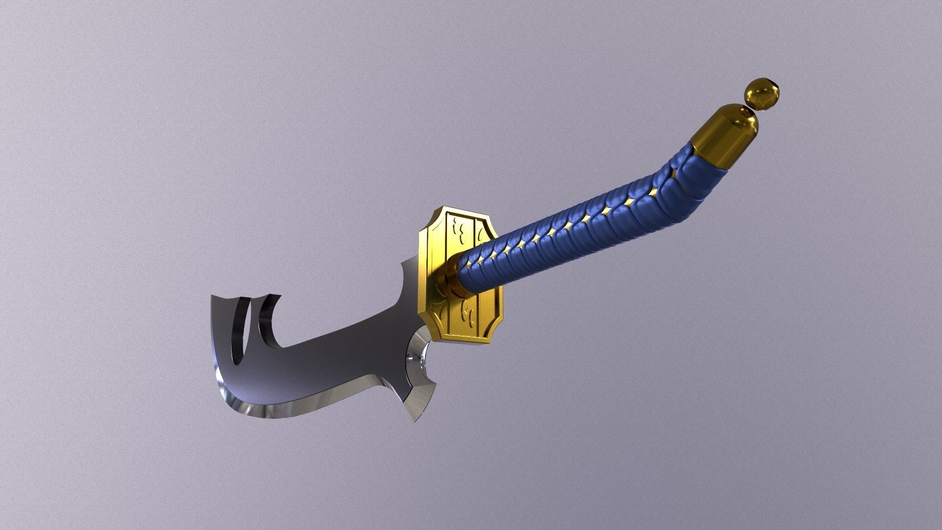 Bleach Shunsui Kyoraku Blade 3D print model_15