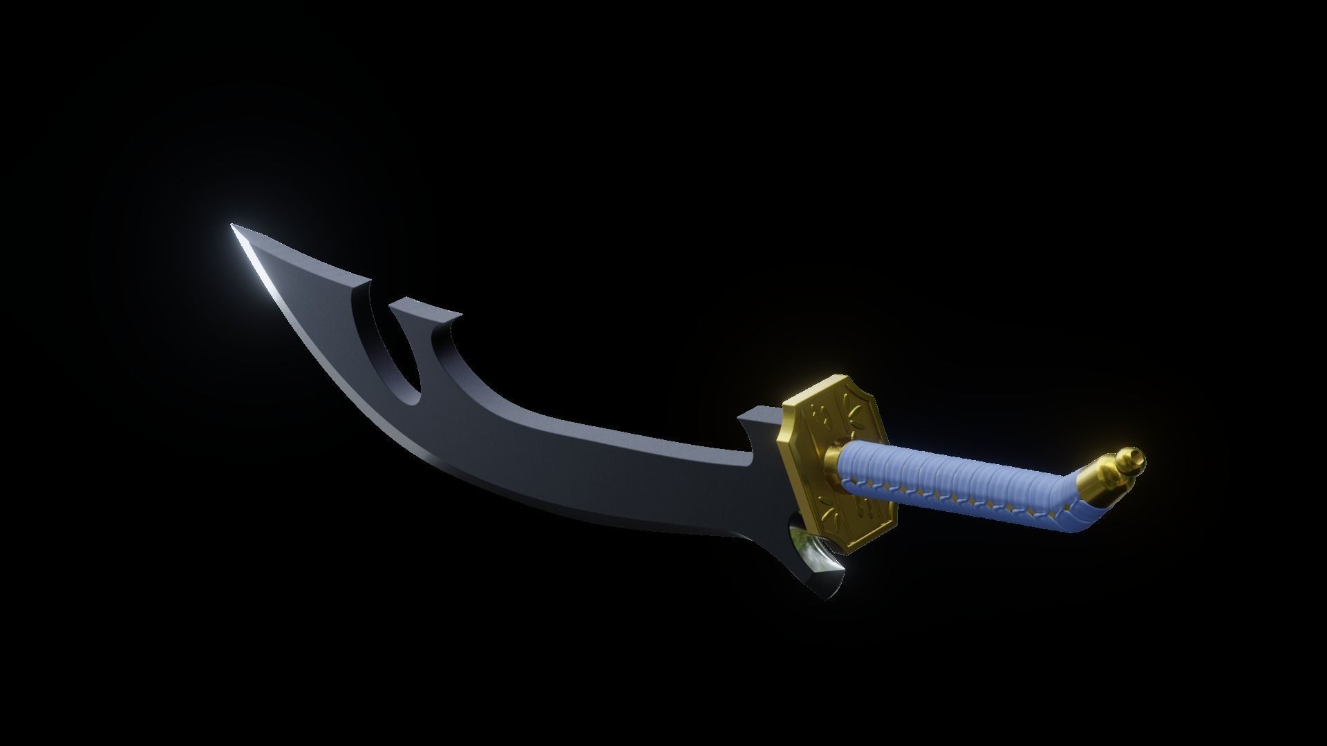 Bleach Shunsui Kyoraku Blade 3D print model_7