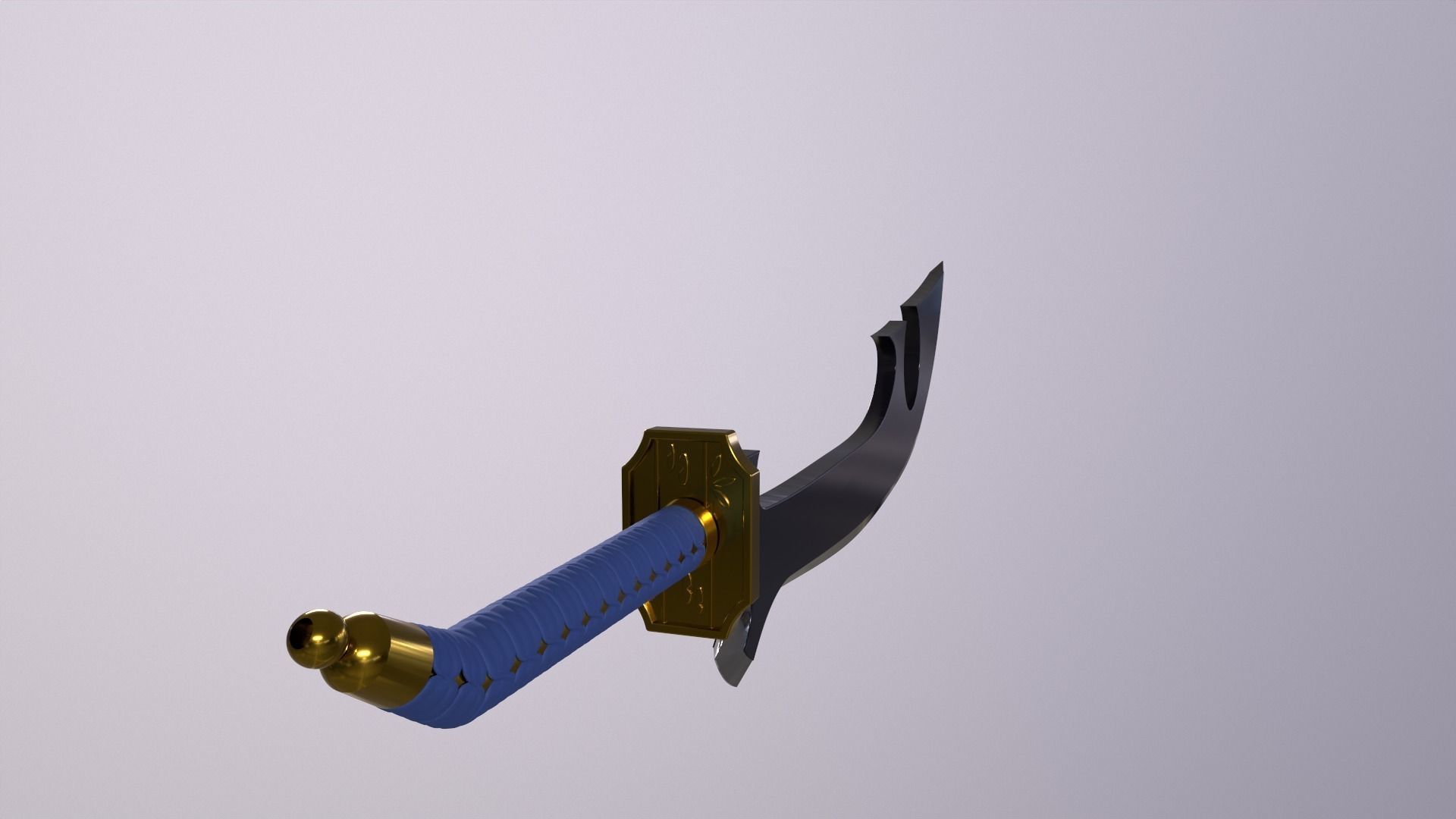 Bleach Shunsui Kyoraku Blade 3D print model_5