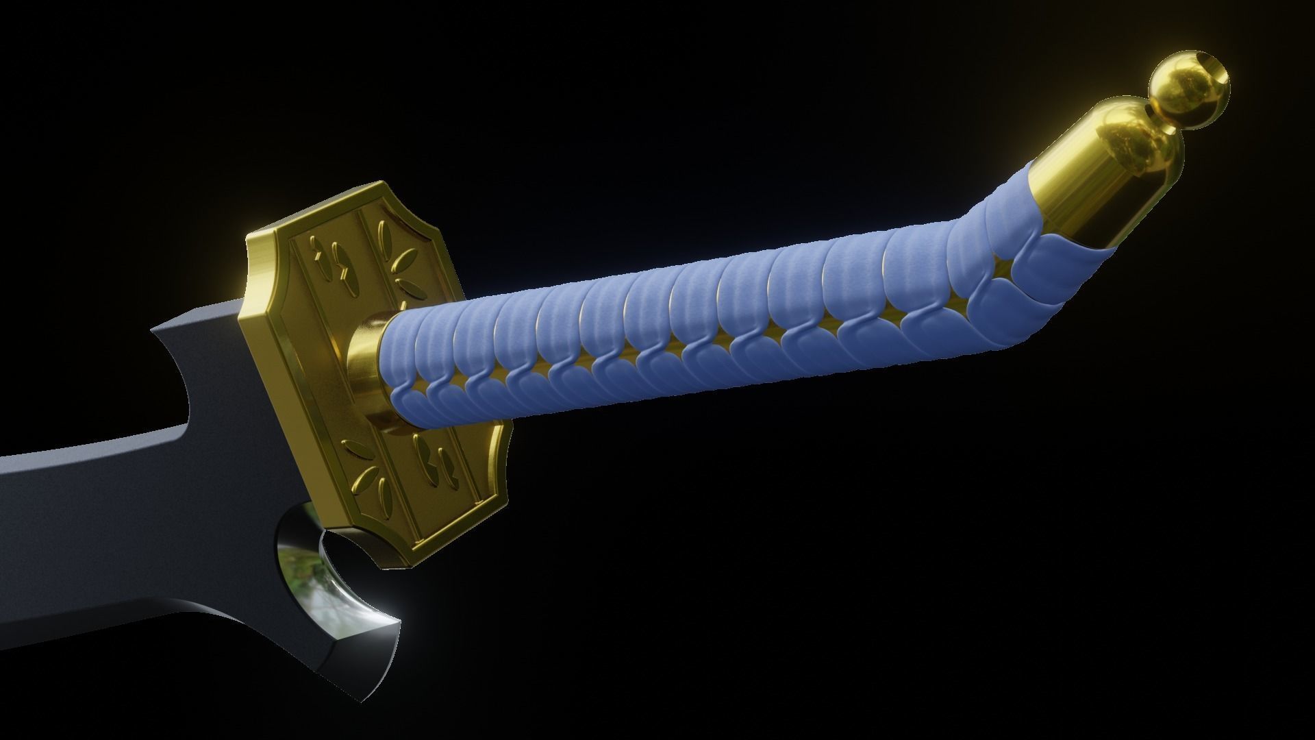 Bleach Shunsui Kyoraku Blade 3D print model_13