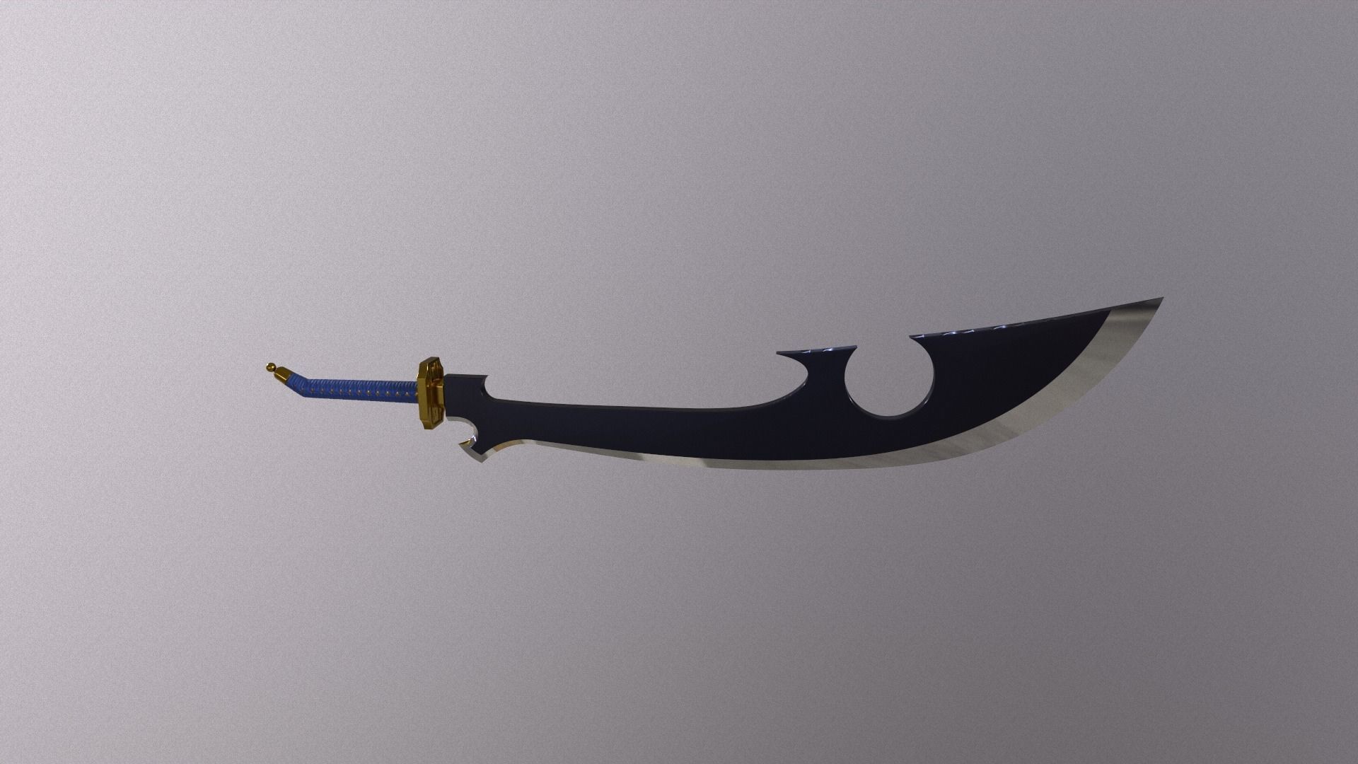 Bleach Shunsui Kyoraku Blade 3D print model_14