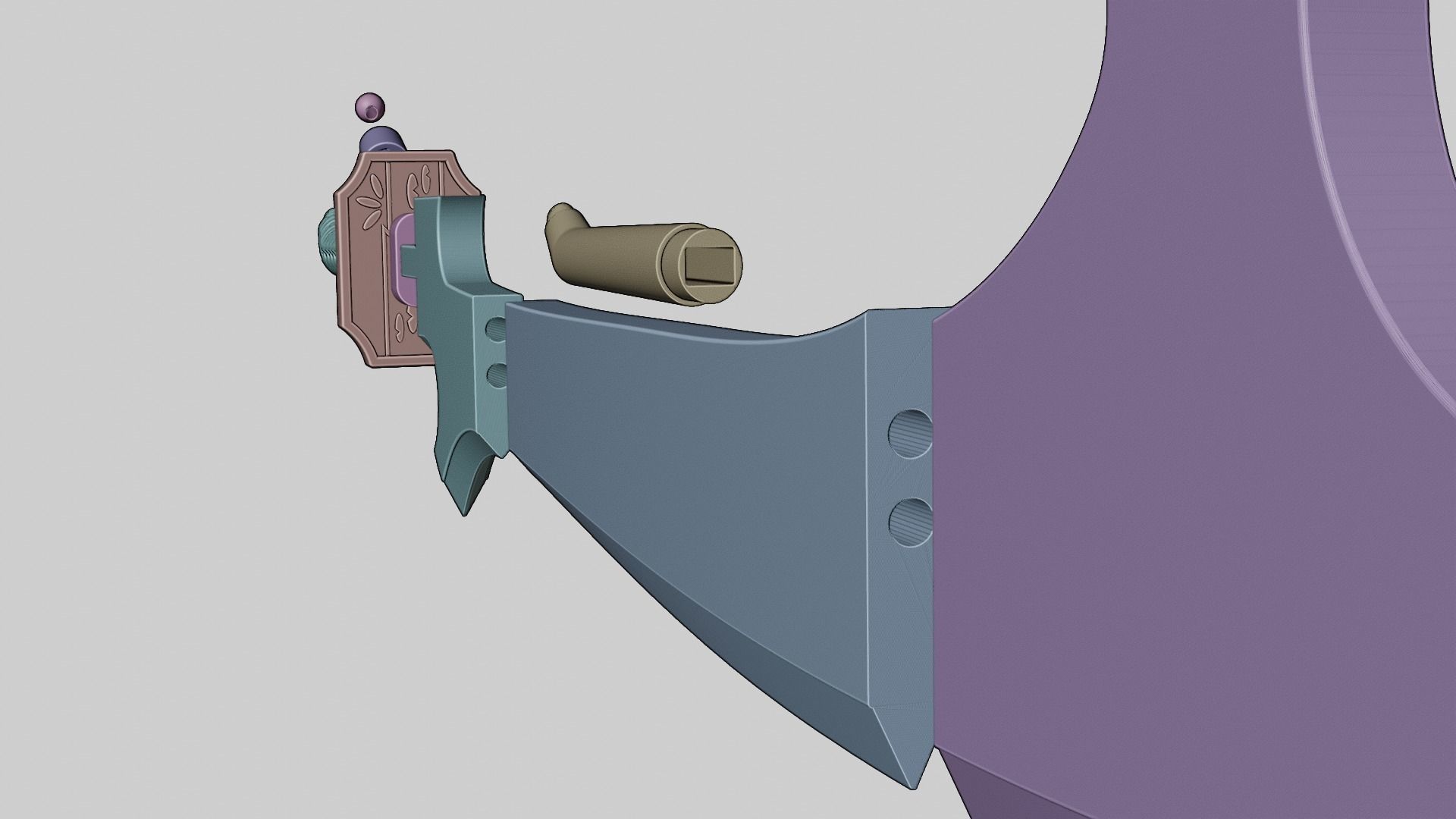 Bleach Shunsui Kyoraku Blade 3D print model_17