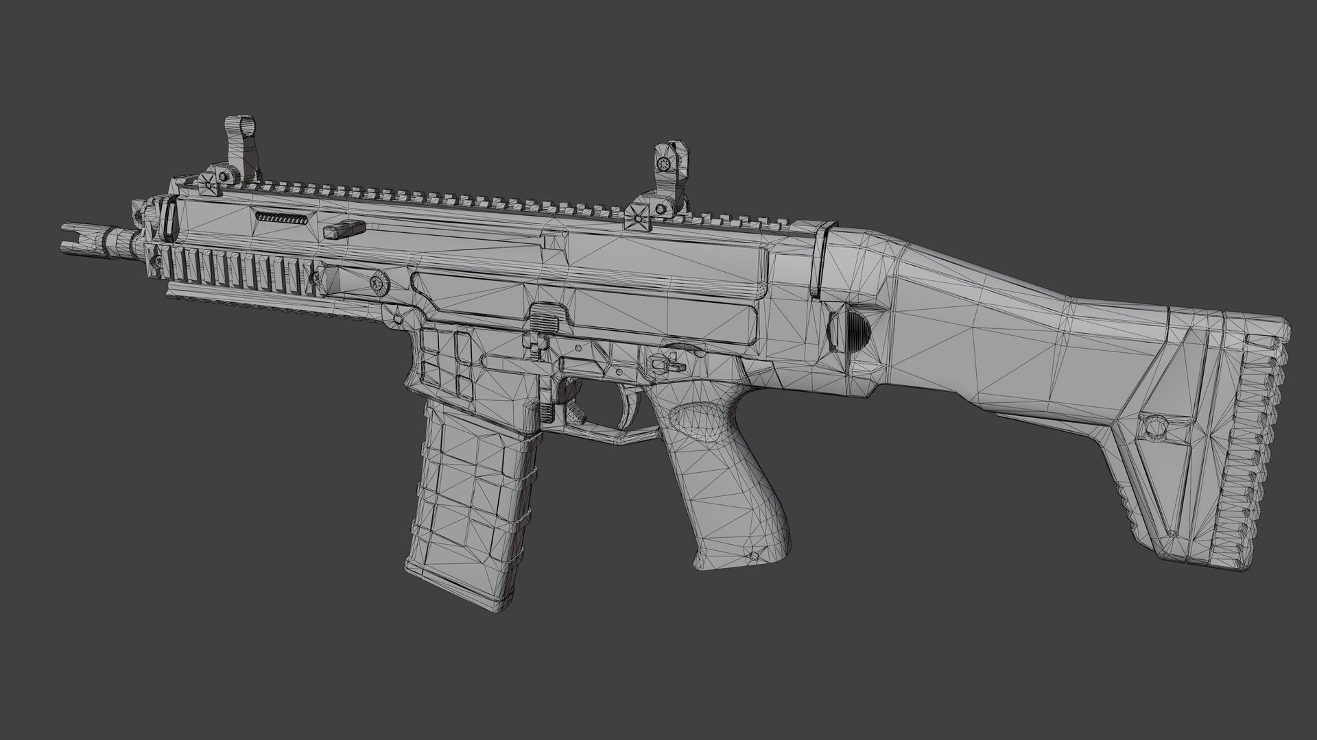 CZ Bren 2 NATO Low-poly 3D model_8