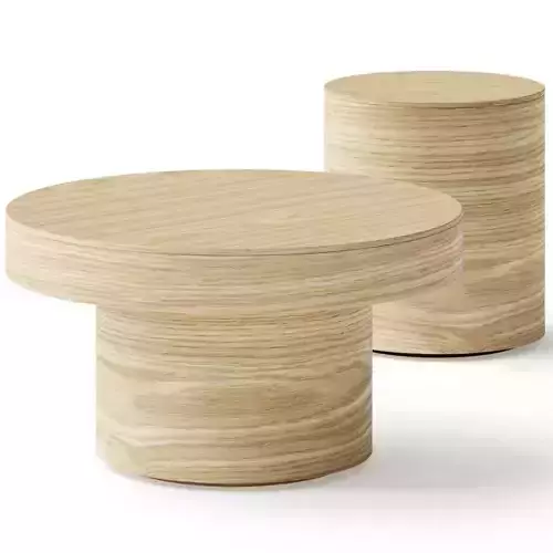 West Elm Volume Round Pedestal Coffee Table
