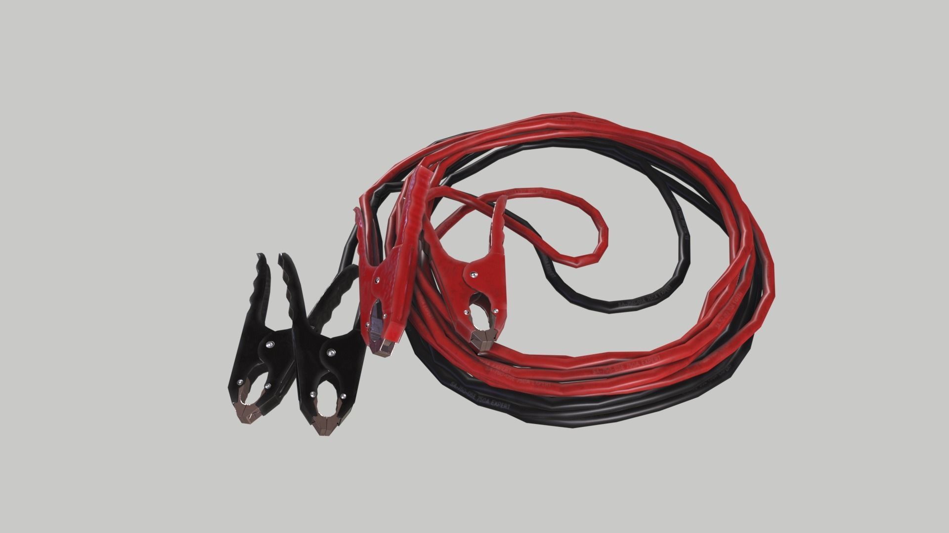 Jump Leads Low-poly 3D model_8