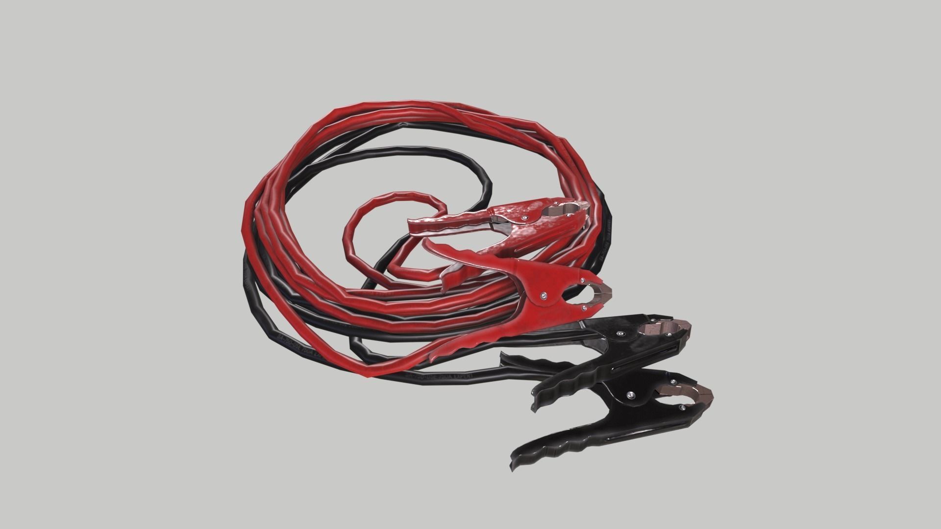 Jump Leads Low-poly 3D model_7