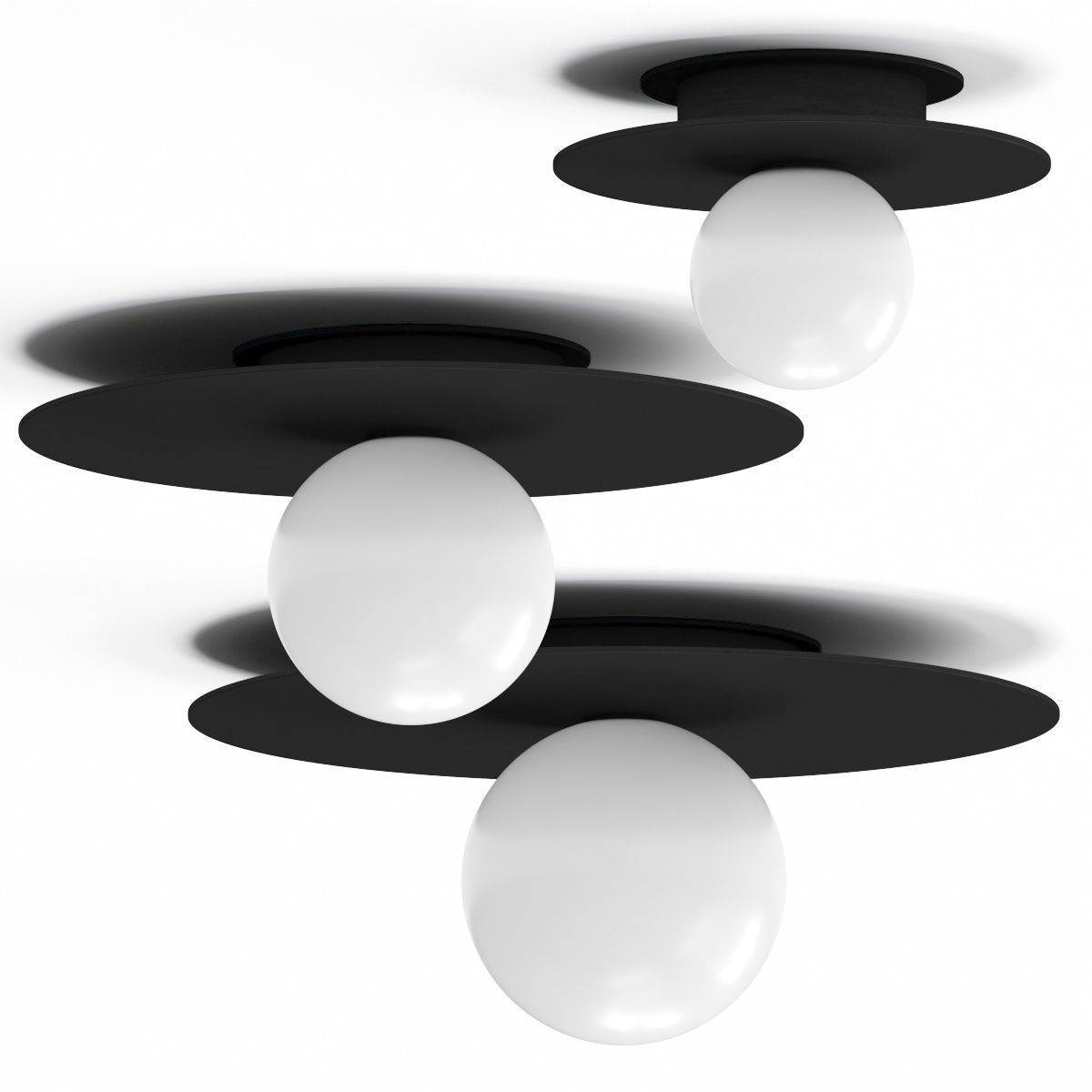 Lulu and Georgia Nodes Flush Mount Ceiling Lamp 3D model_1