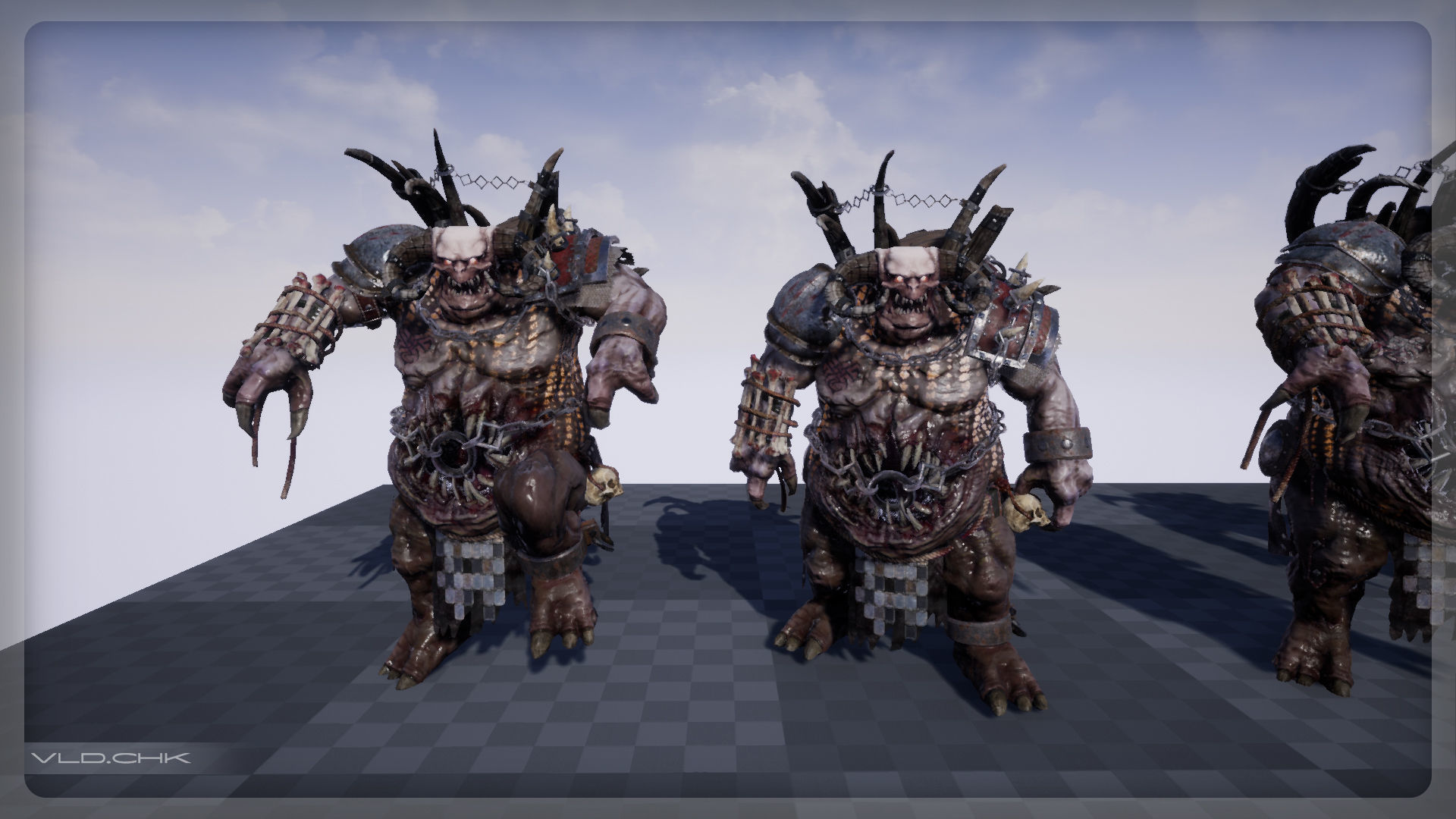 Clunk - Demon Warrior Low-poly 3D model_13