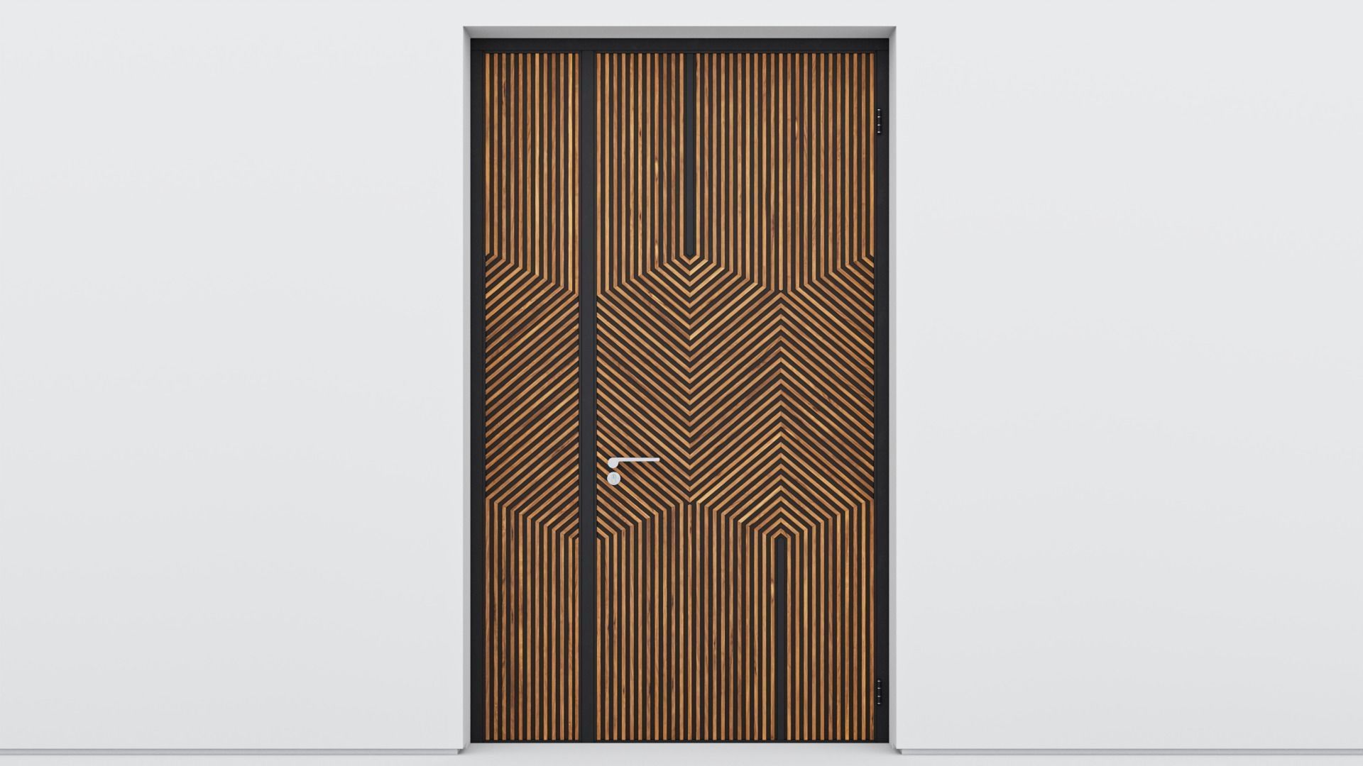 Aluminium door 121 3D model_1
