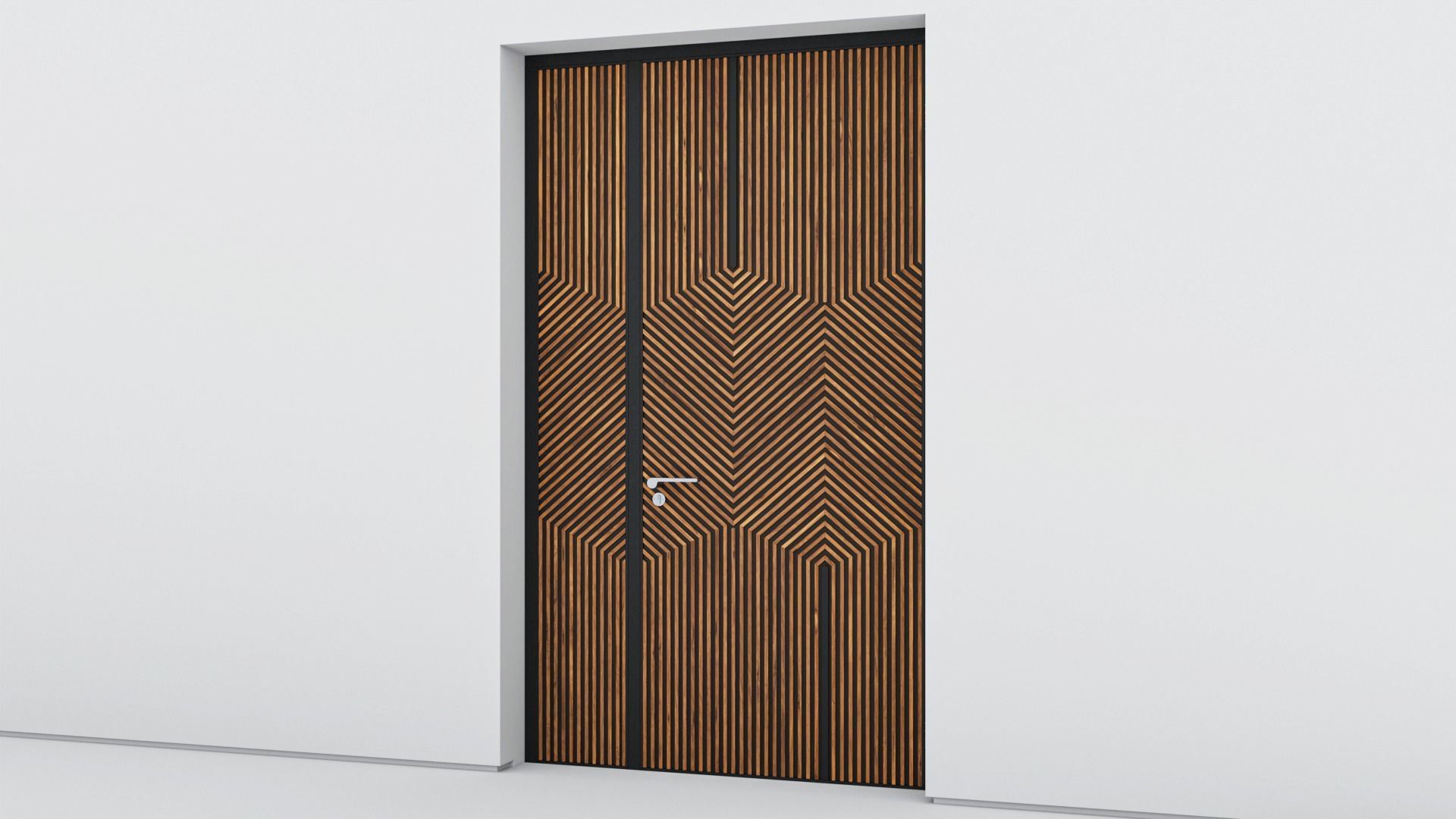 Aluminium door 121 3D model_2