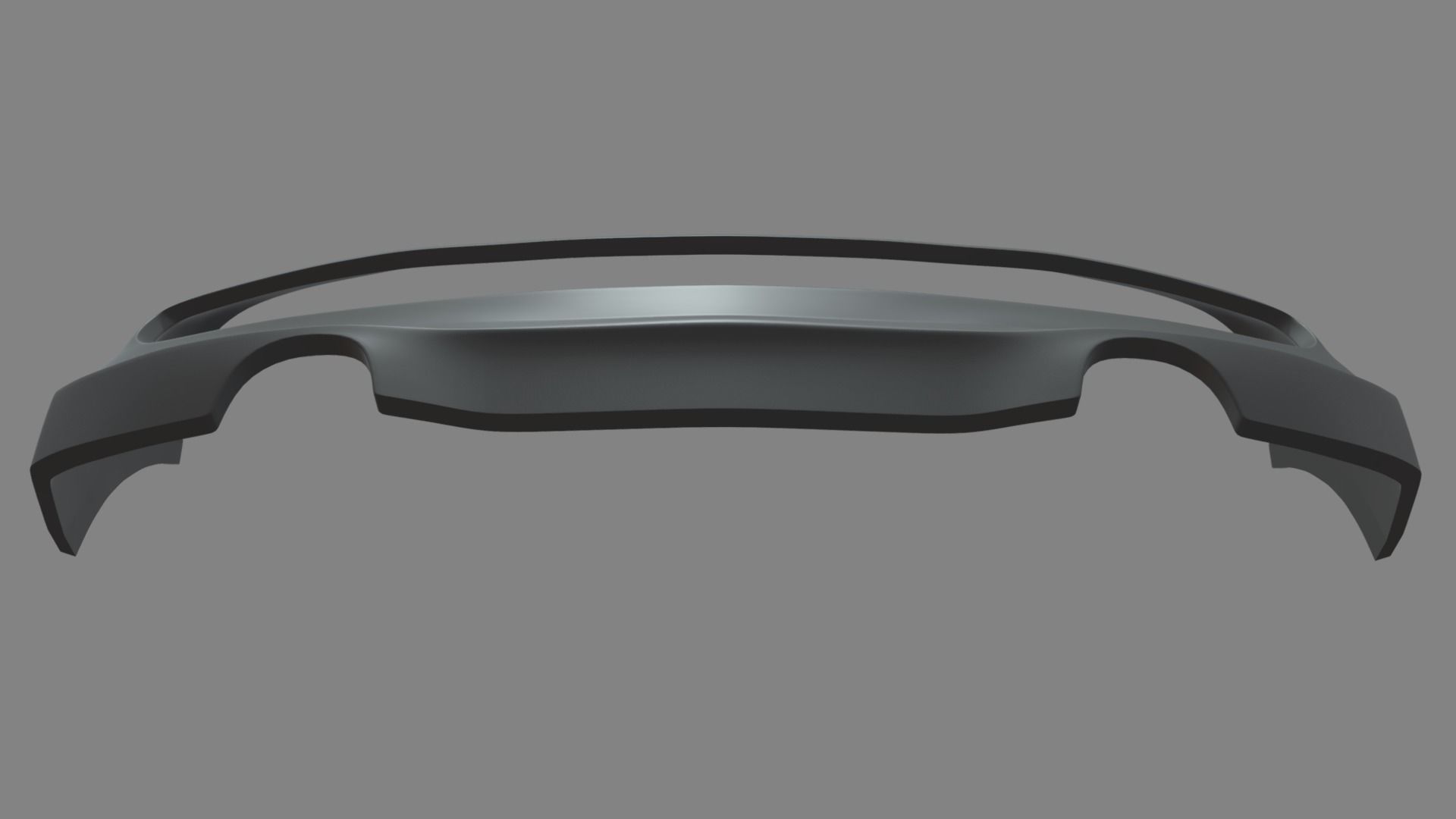 Rear Bumper Custom 01 Low-poly 3D model_4