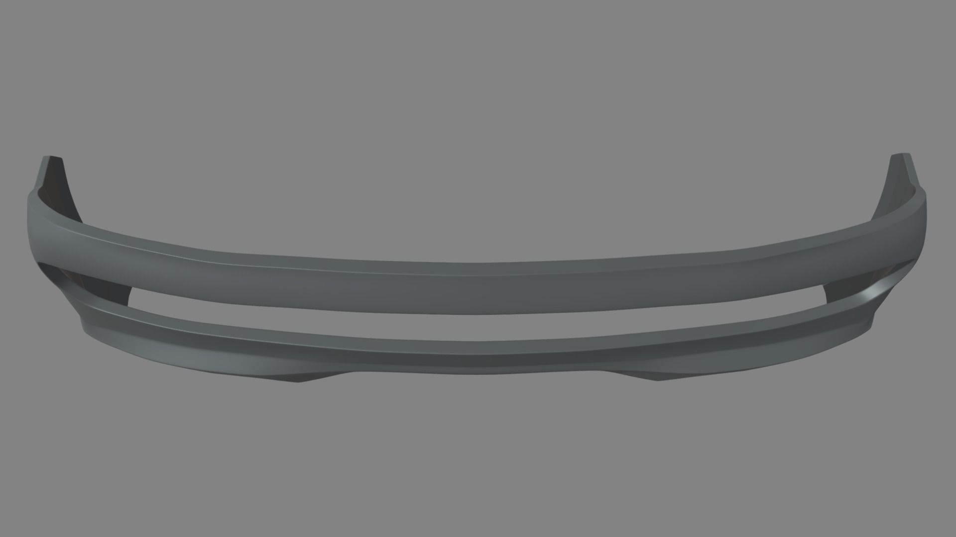 Rear Bumper Custom 01 Low-poly 3D model_3