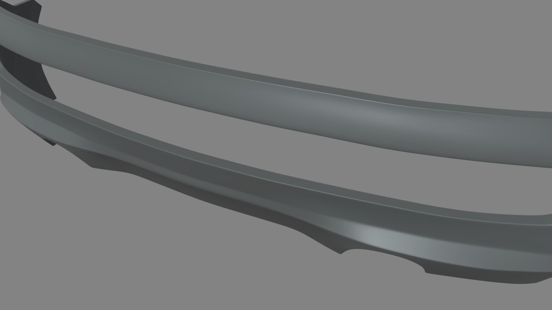 Rear Bumper Custom 01 Low-poly 3D model_5