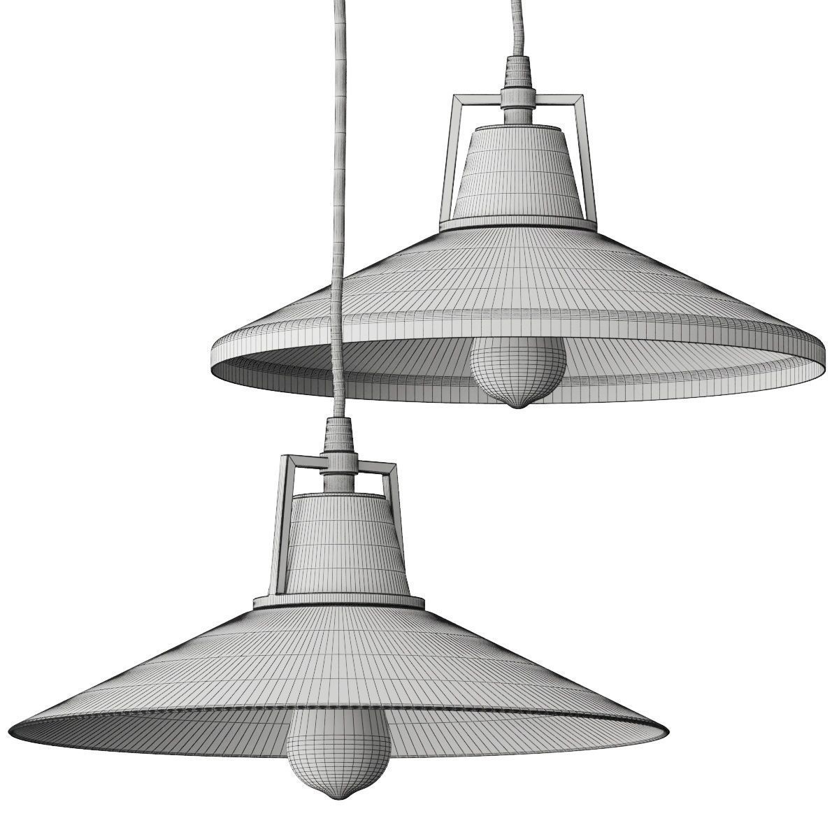 Lulu and Georgia Milivia Pendant Lamp 3D model_1