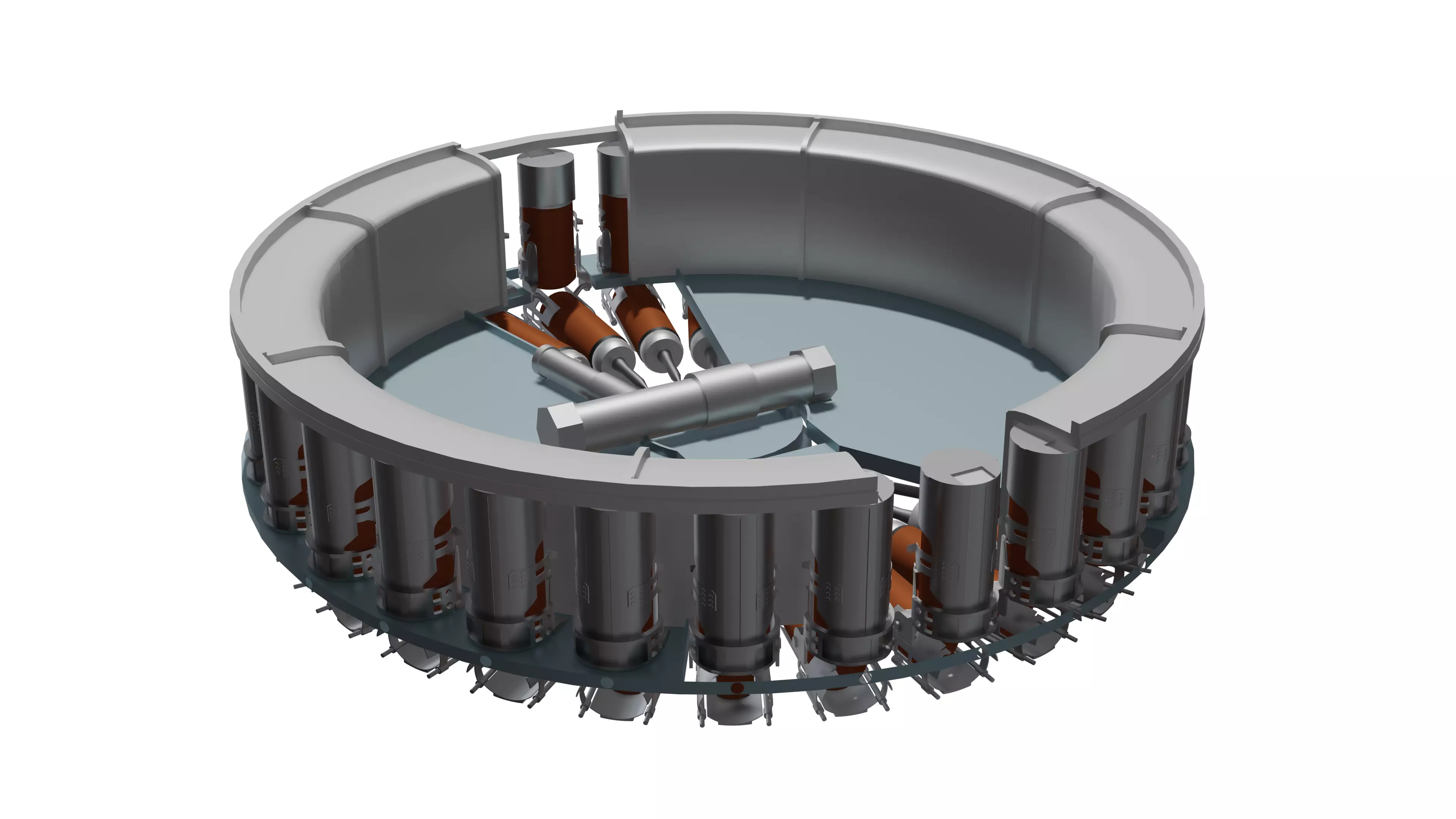T-64 T-80 MZ Simplified Carousel Autoloader 3D model_0