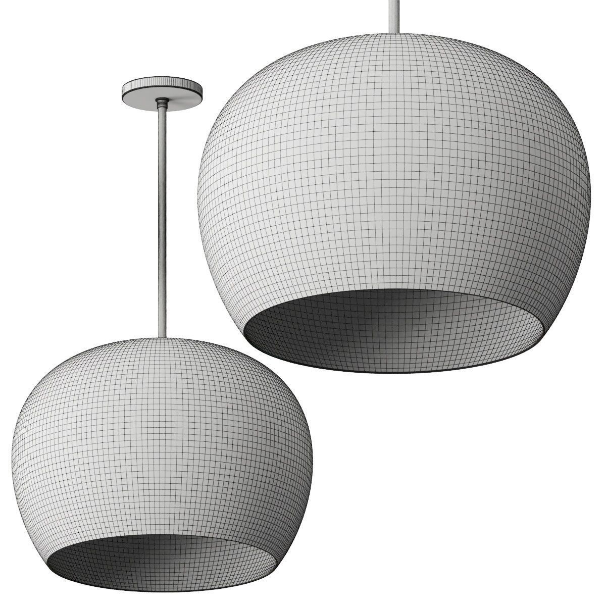 Lulu and Georgia Patton Pendant Lamp 3D model_1