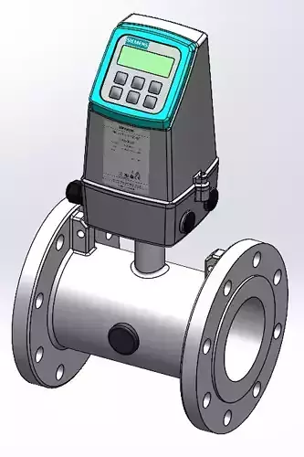 Siemens Sitrans Flowmeter W5100 DN100 - 4inch 3D model