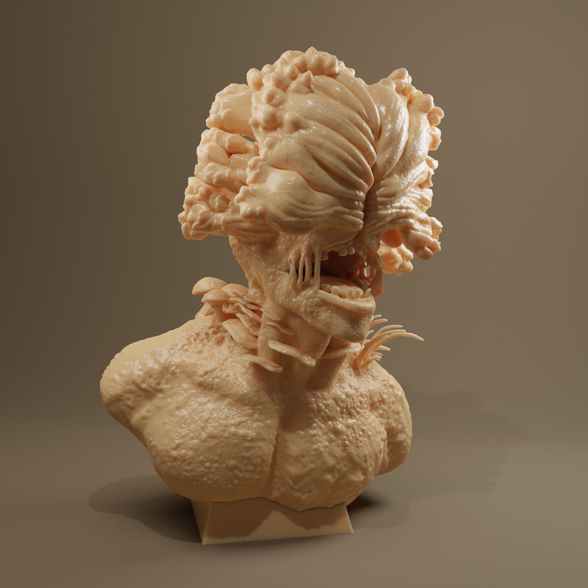 Clicker Zombie from Last of Us 3D print model_1