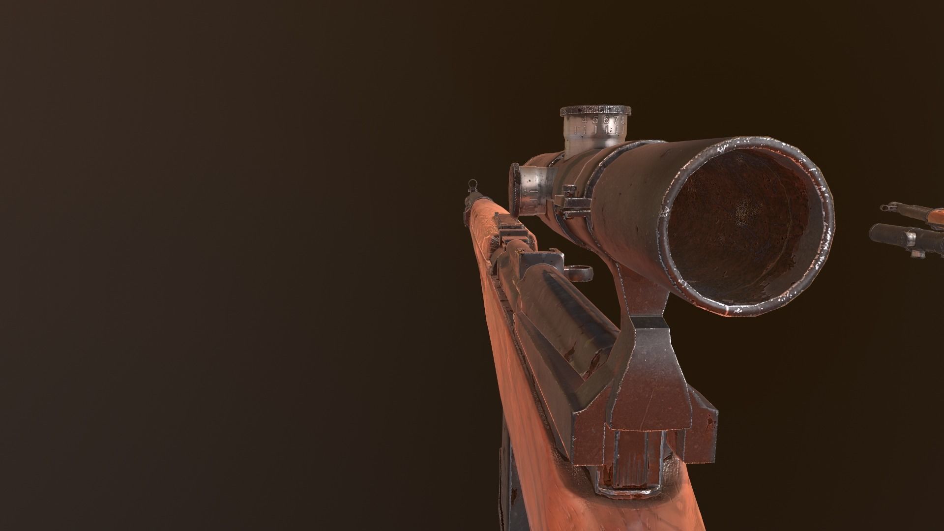 3D model SVT-40 Semi-Automatic rifle - PBR Low Poly Model VR / AR / low ...