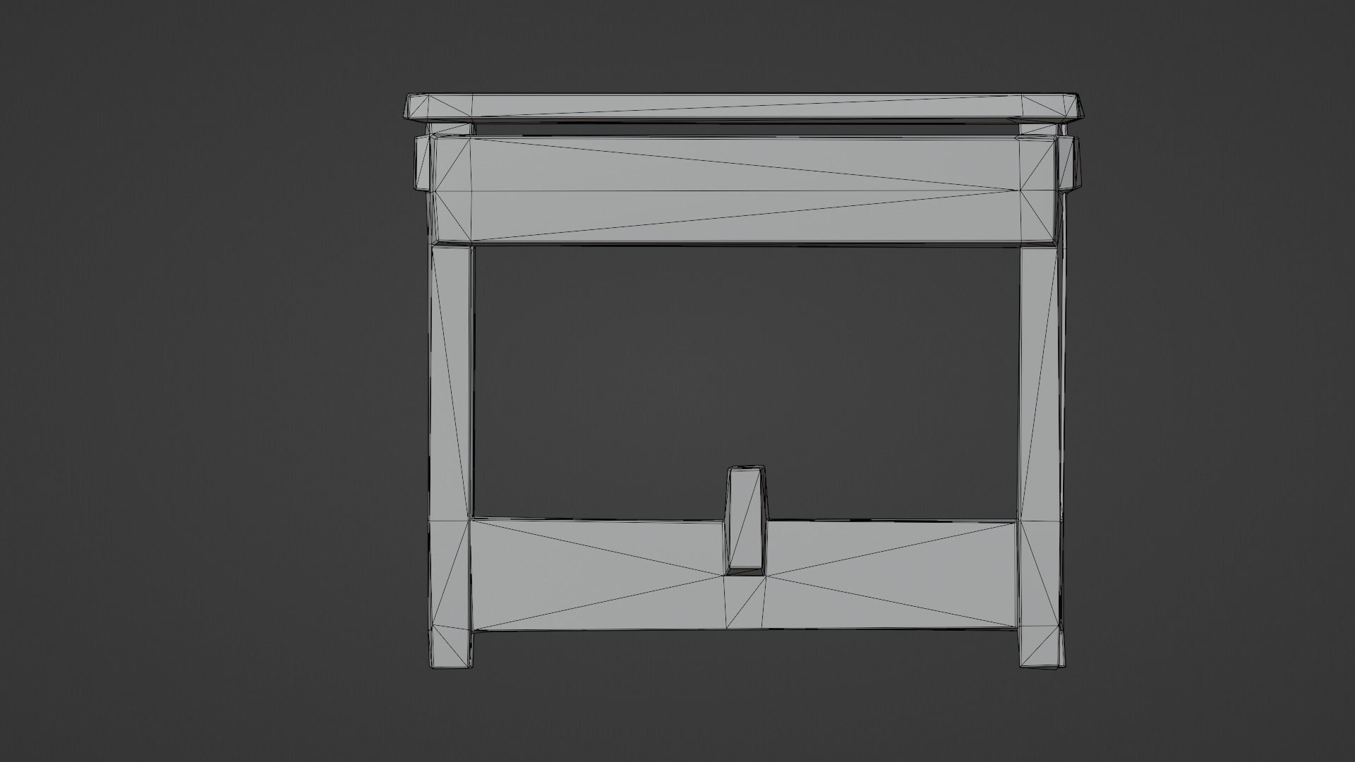 Wood Table LP GameReady Low-poly 3D model_8