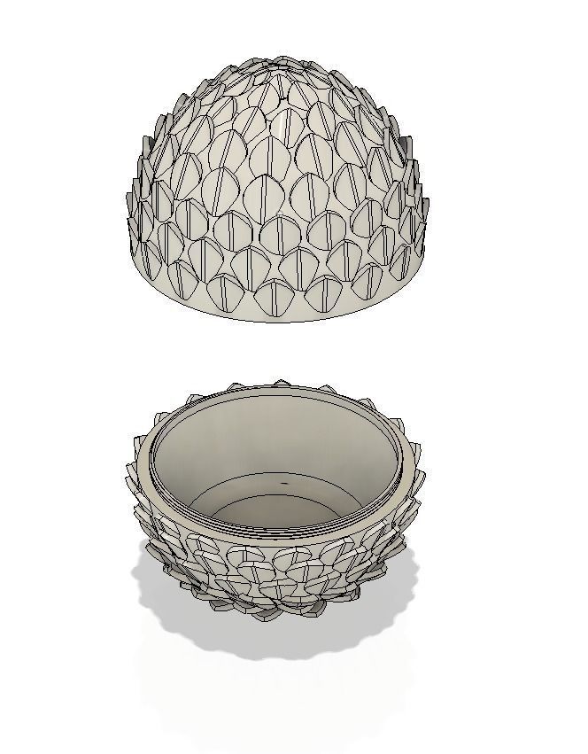 DRAGONS EGG BOX 3D print model_5