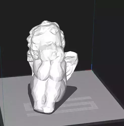 Baby angel low poly Remake 