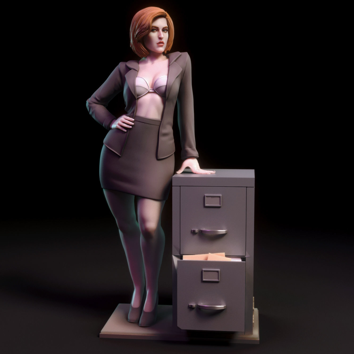 Dana Scully 3D print model_7