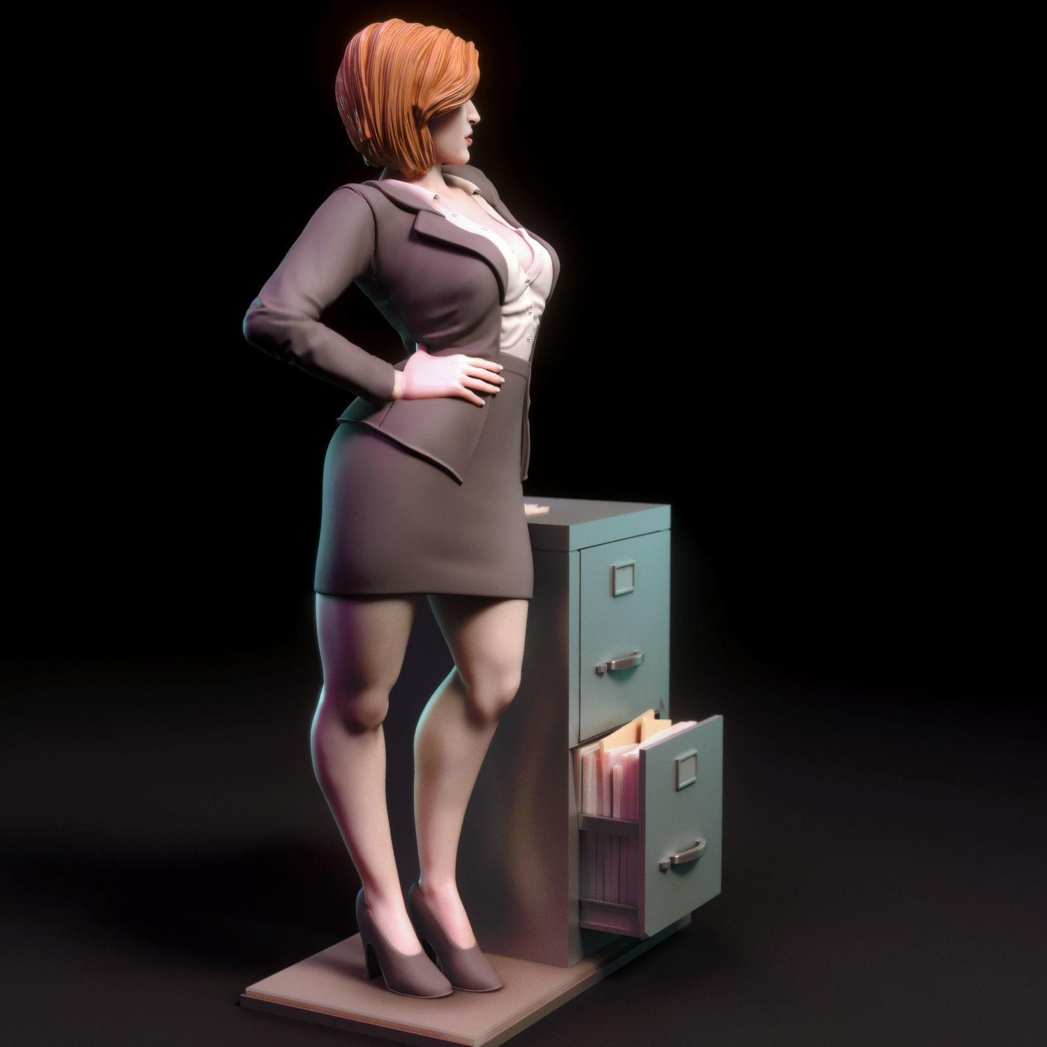 Dana Scully 3D print model_1