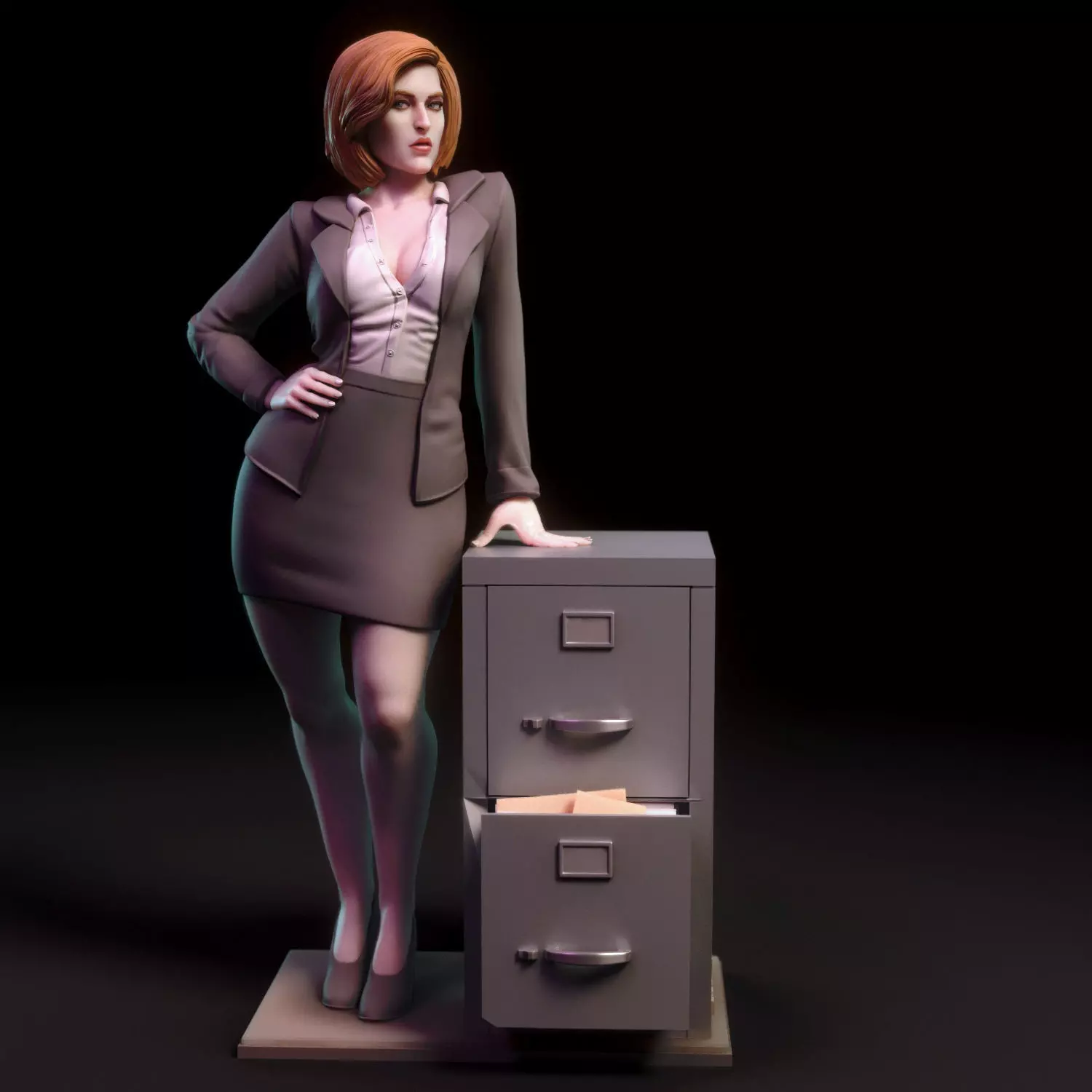 Dana Scully 3D print model_0