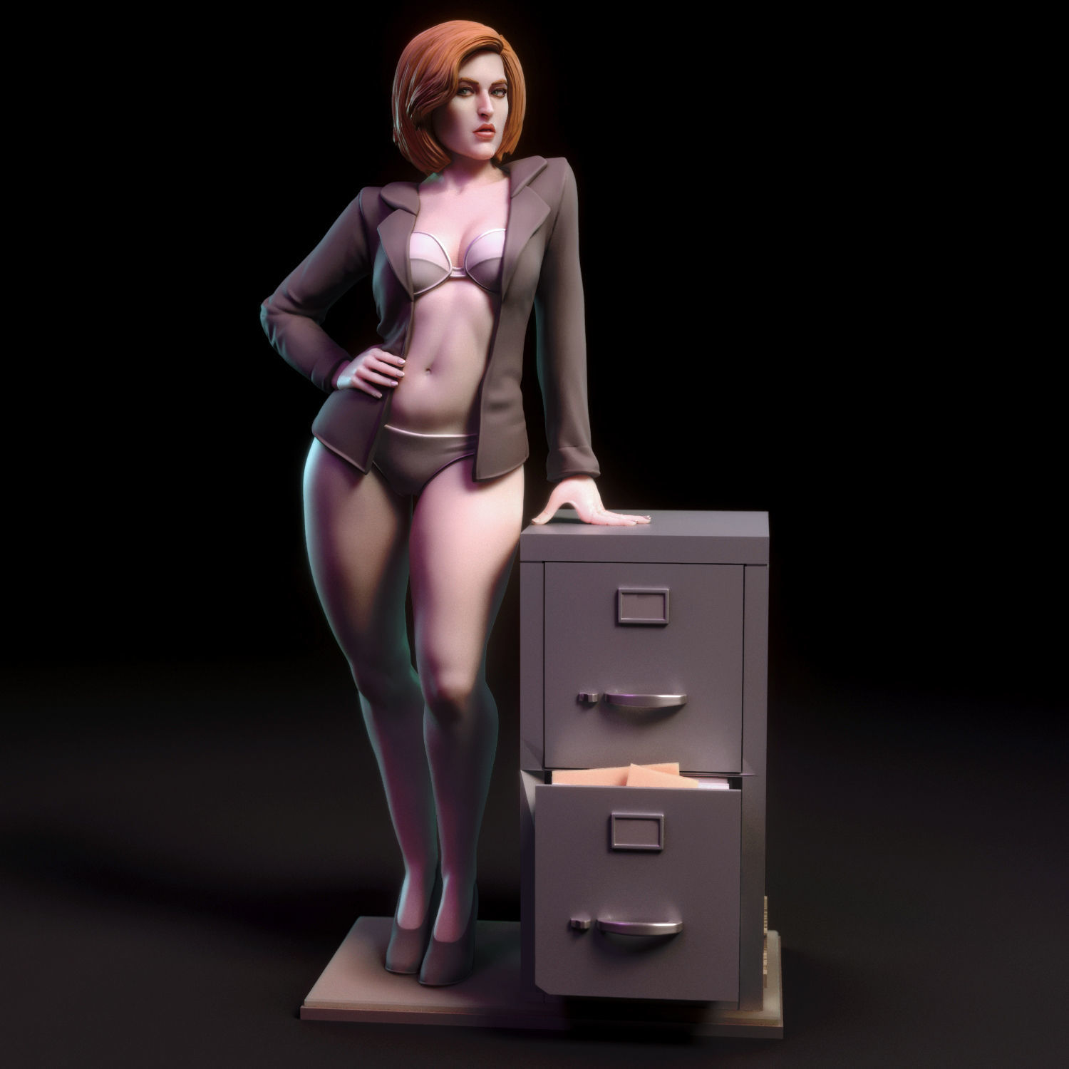 Dana Scully 3D print model_8
