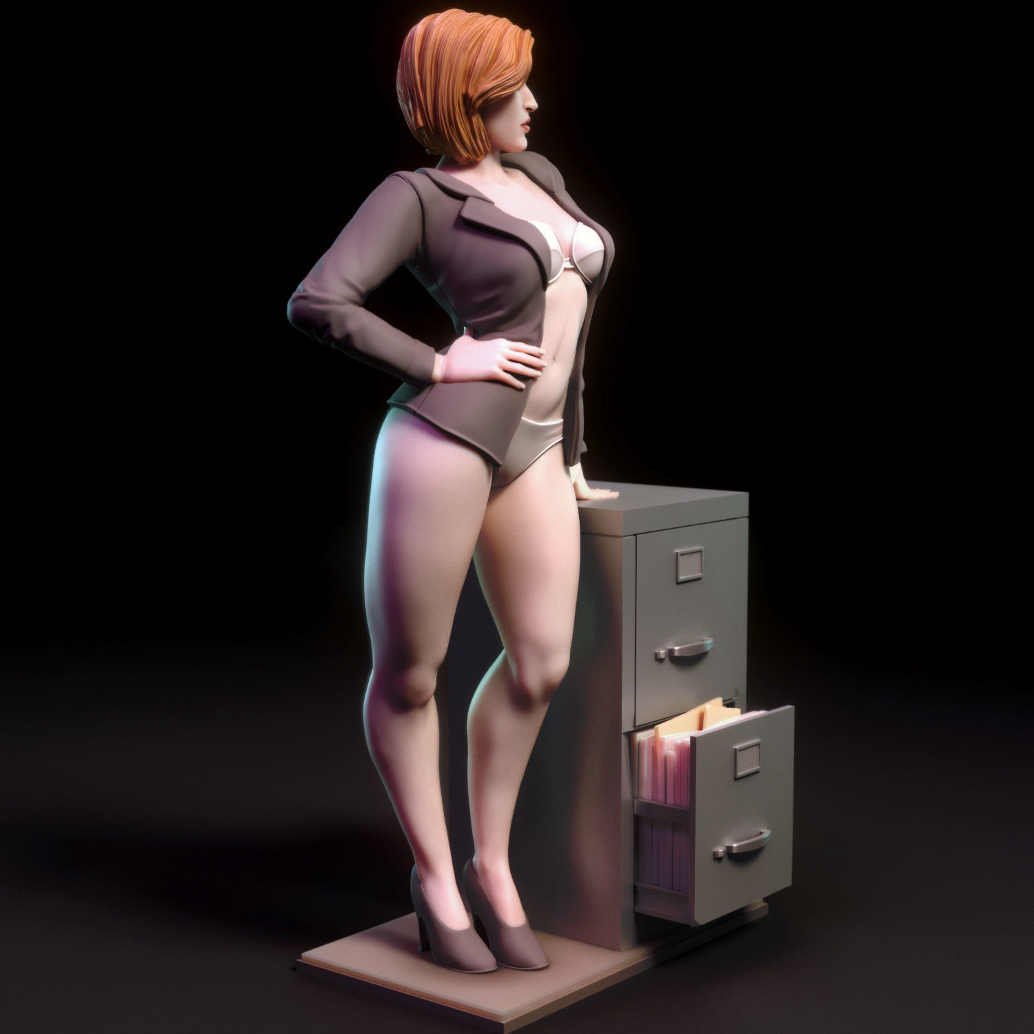 Dana Scully 3D print model_9