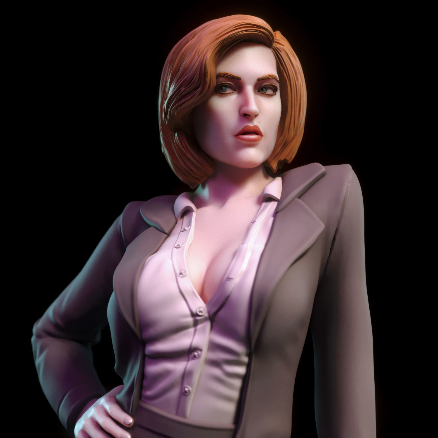 Dana Scully 3D print model_6