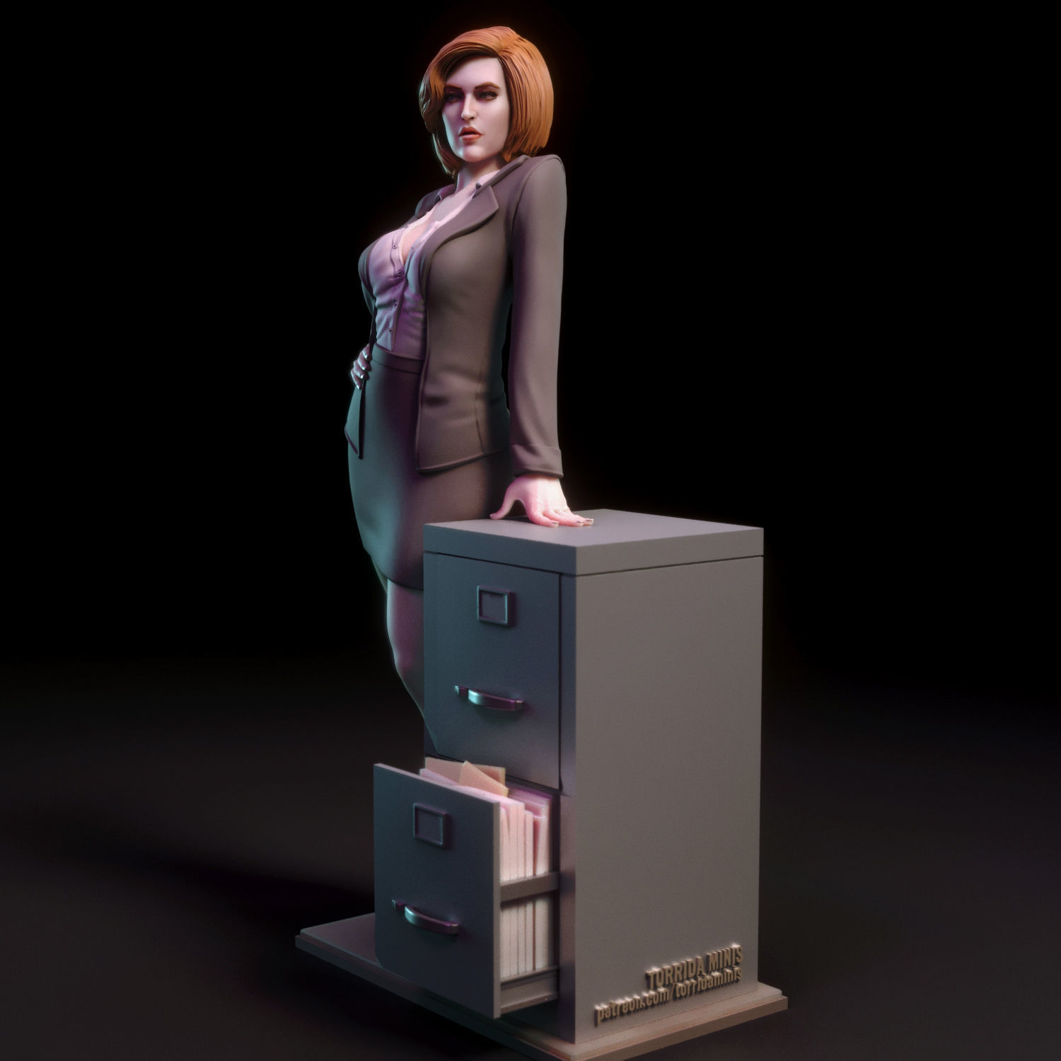Dana Scully 3D print model_5