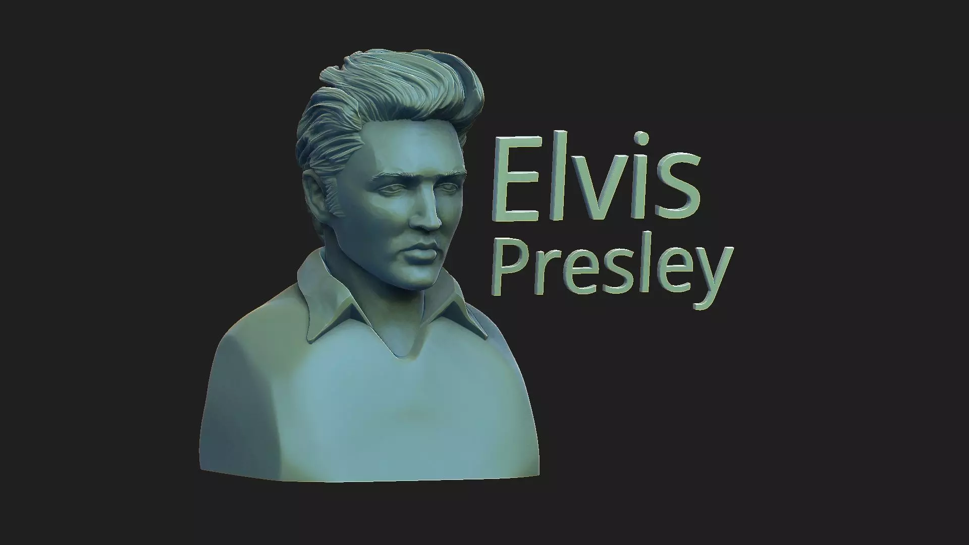 Elvis Presley 3D print model_0