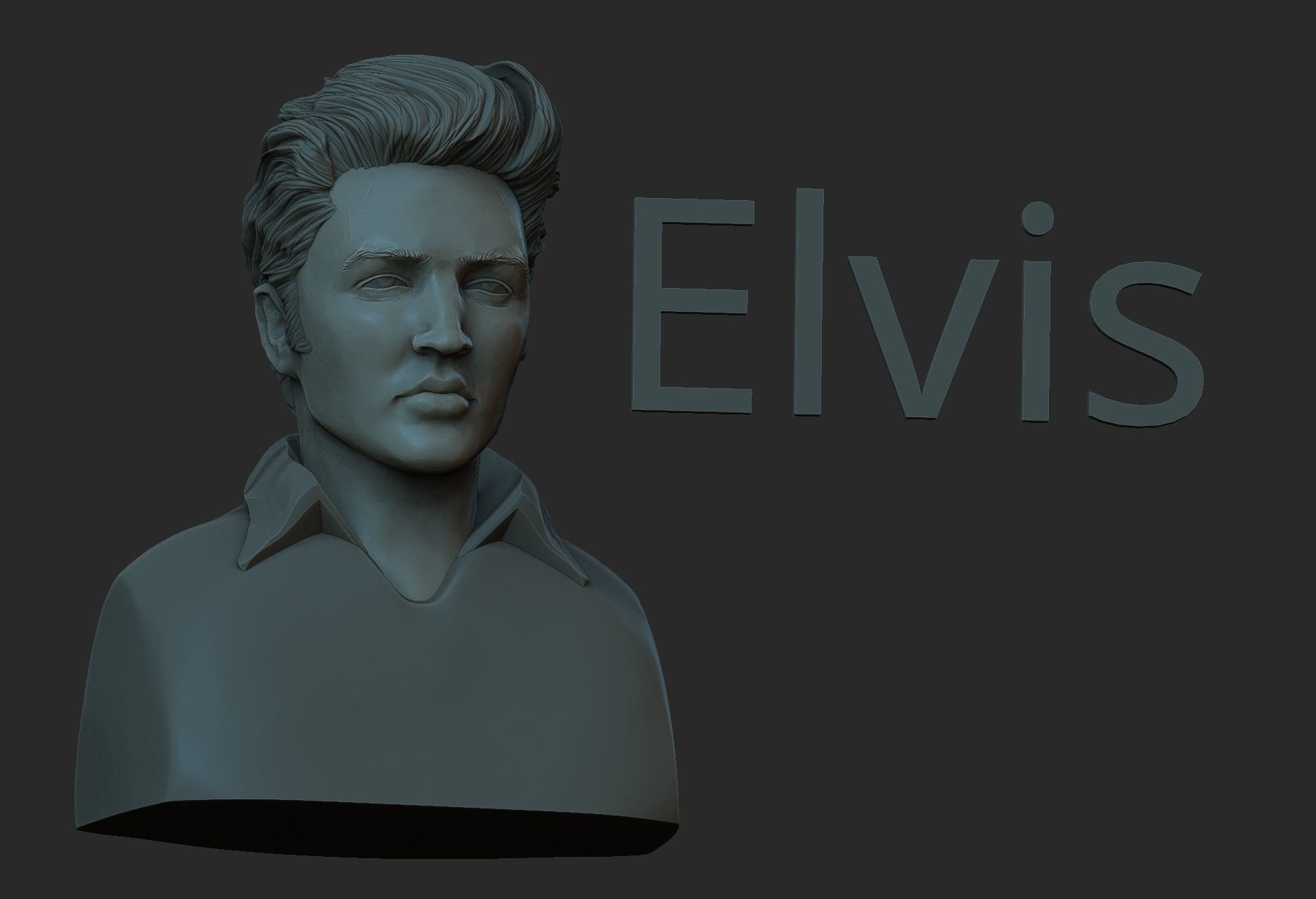 Elvis Presley 3D print model_1