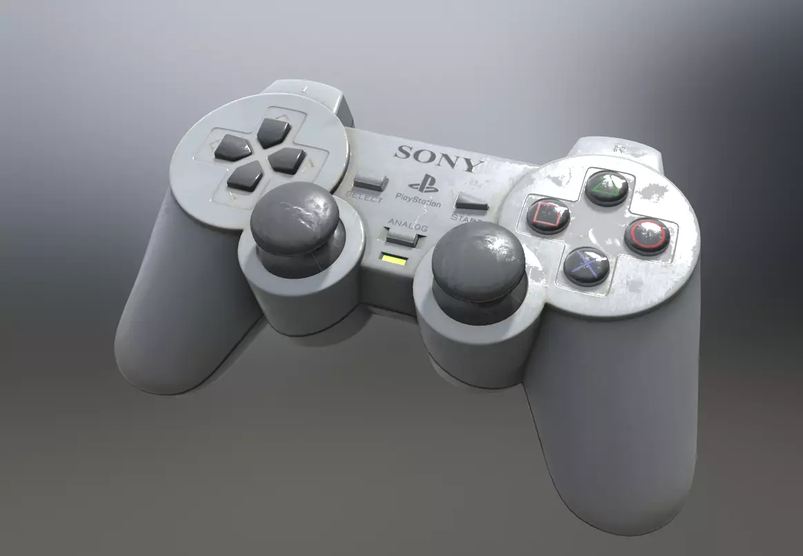 dualshock sony controller Low-poly 3D model