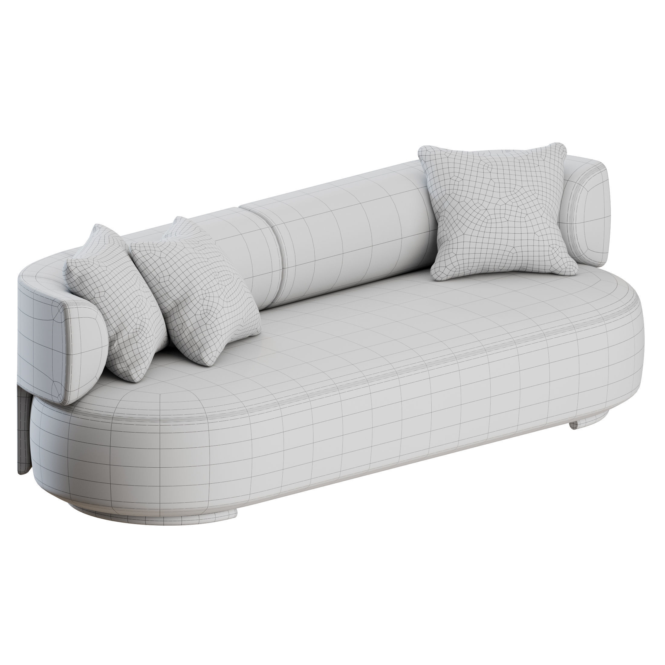 K-WAIT Sofa by Kartell 3D model_3