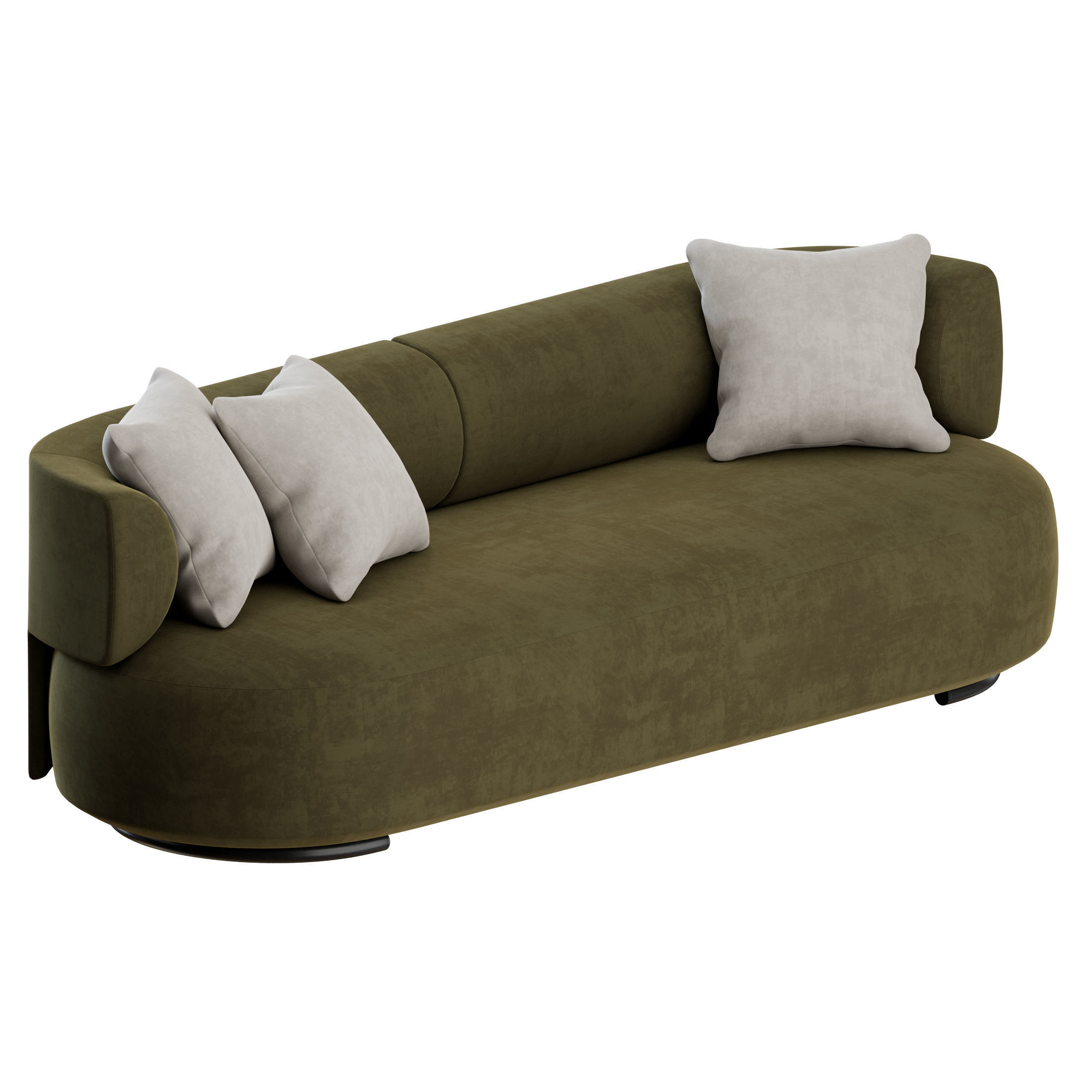 K-WAIT Sofa by Kartell 3D model_1