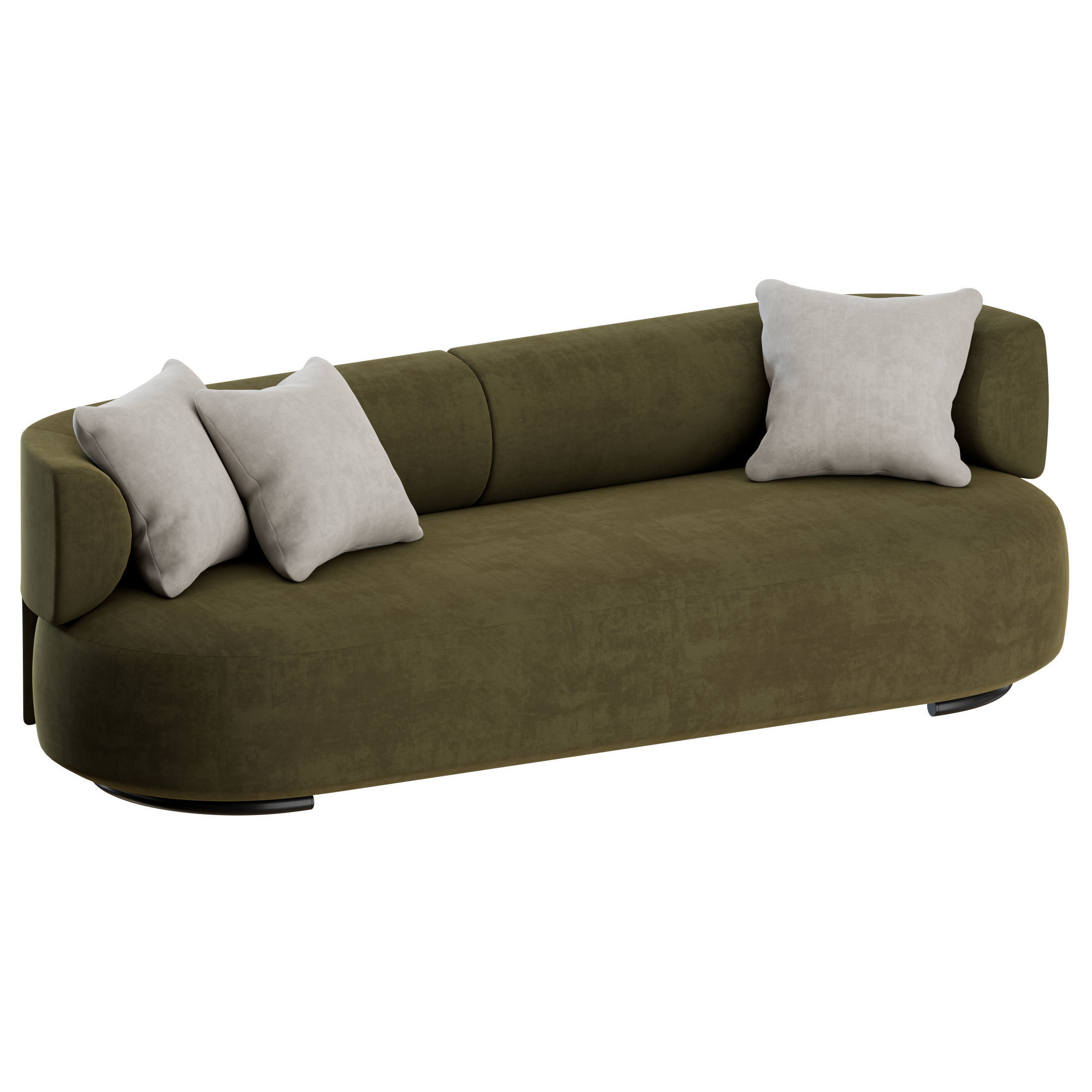 K-WAIT Sofa by Kartell 3D model_4