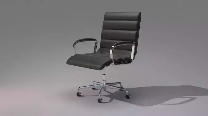 RH Oviedo Leather Desk Chair 3D model