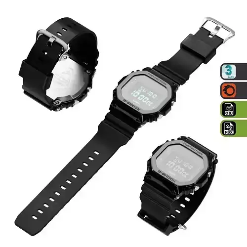 Watch Casio G-Shock GM-5600B 3D model