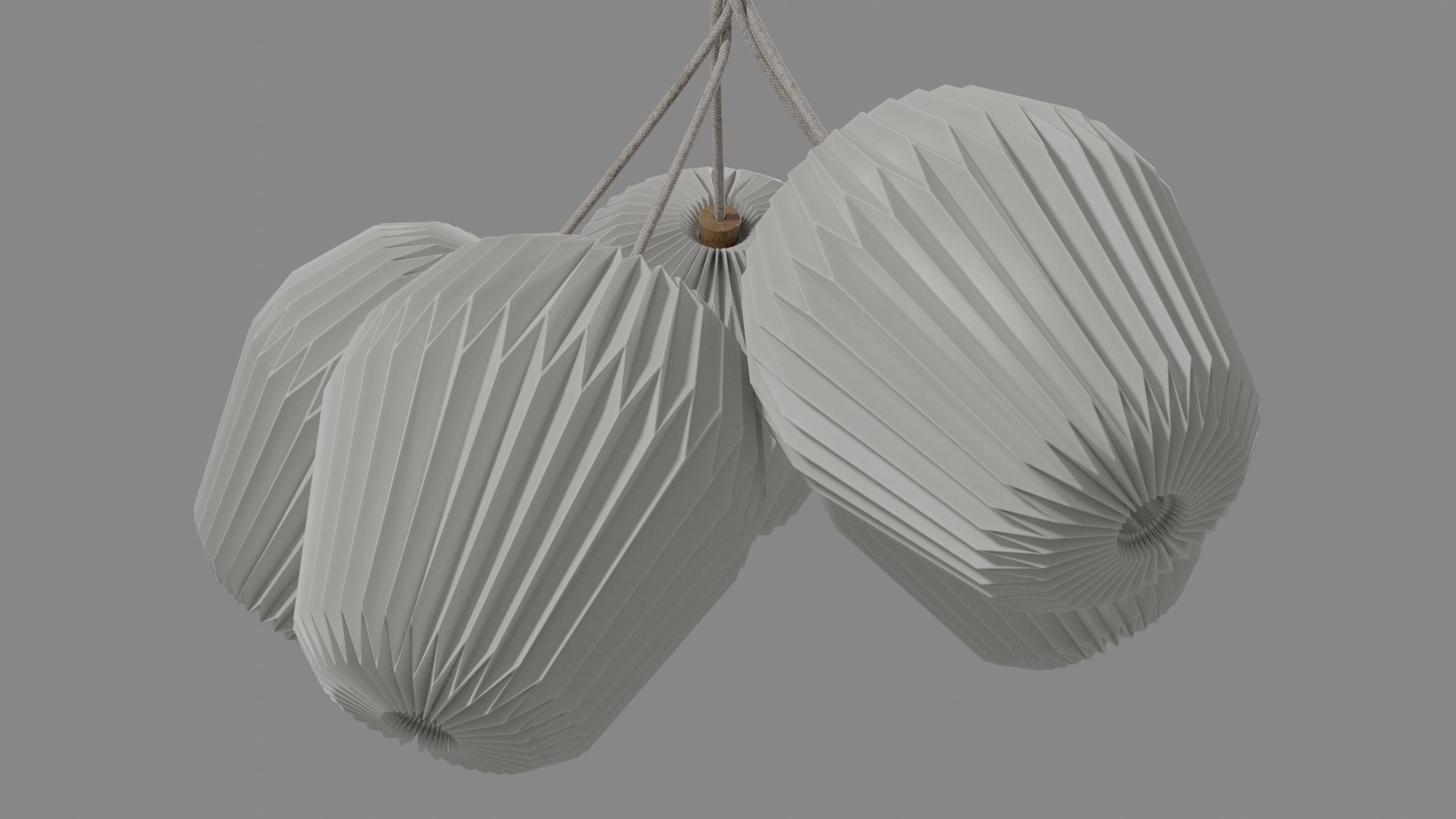 Pendant lamps set 3D Model Collection_4