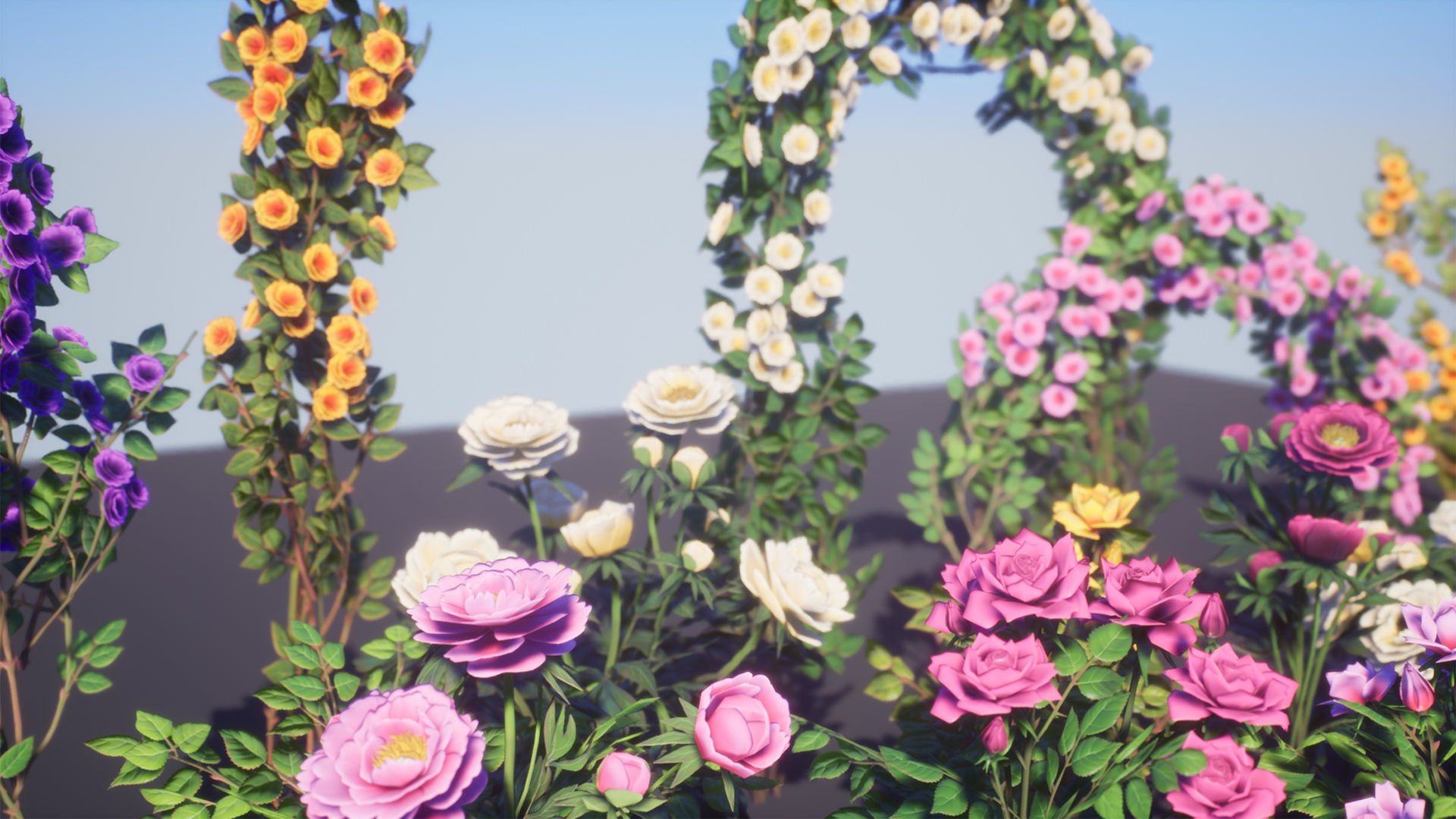Flowers Pack Low-poly 3D model_13