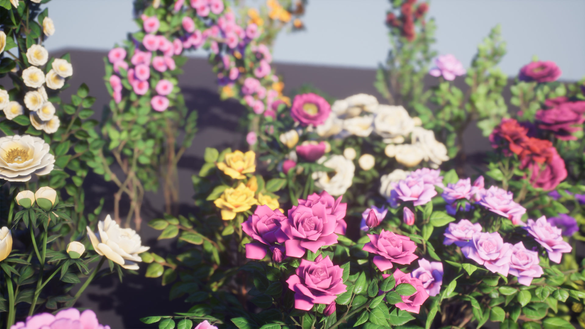 Flowers Pack Low-poly 3D model_11